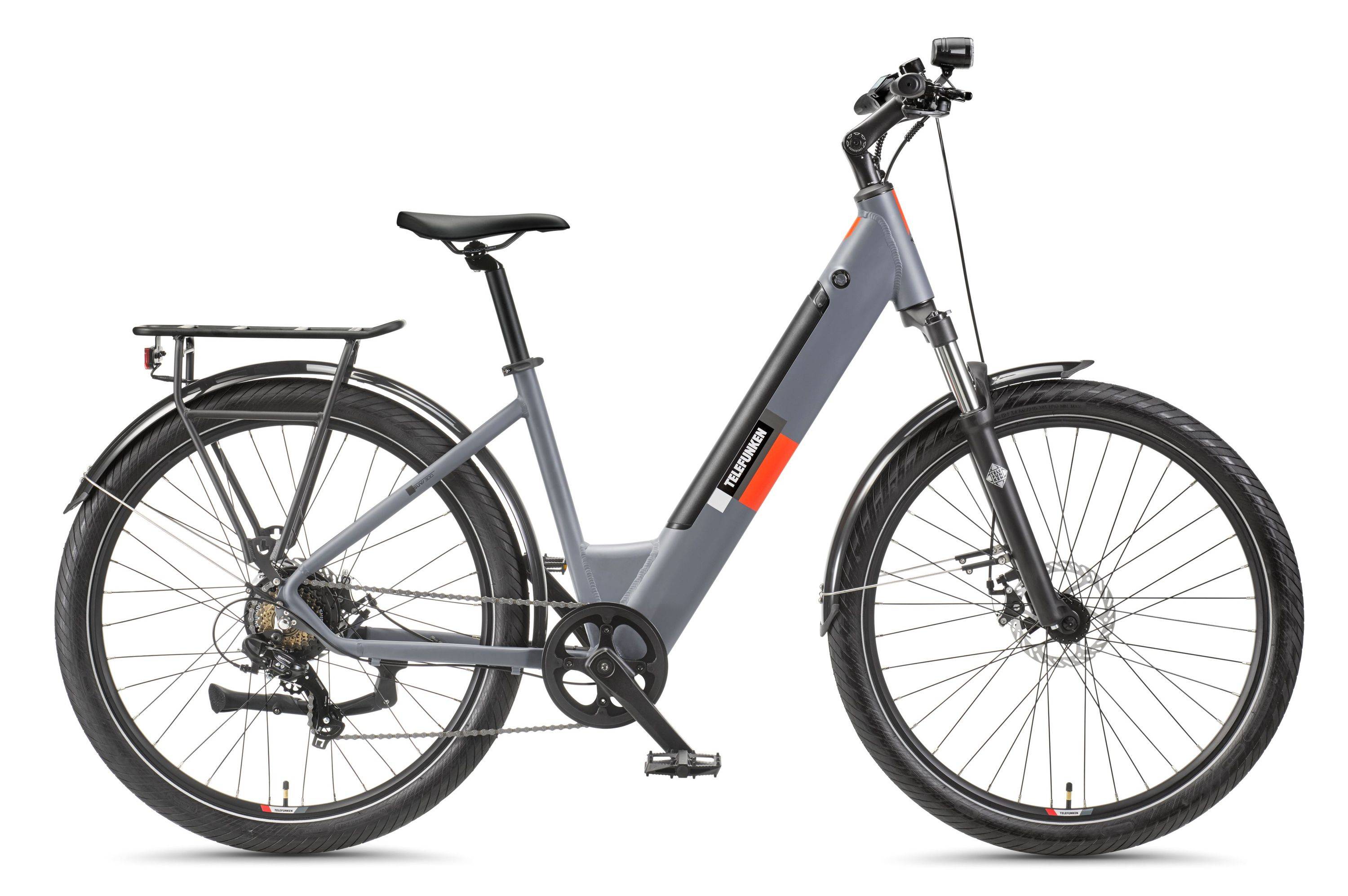 Telefunken City SUV E-Bike | Elektrofahrrad 27,5 Zoll | Heckmotor| 7-Gang Kettenschaltung | 468 Wh Akku | Pedelec