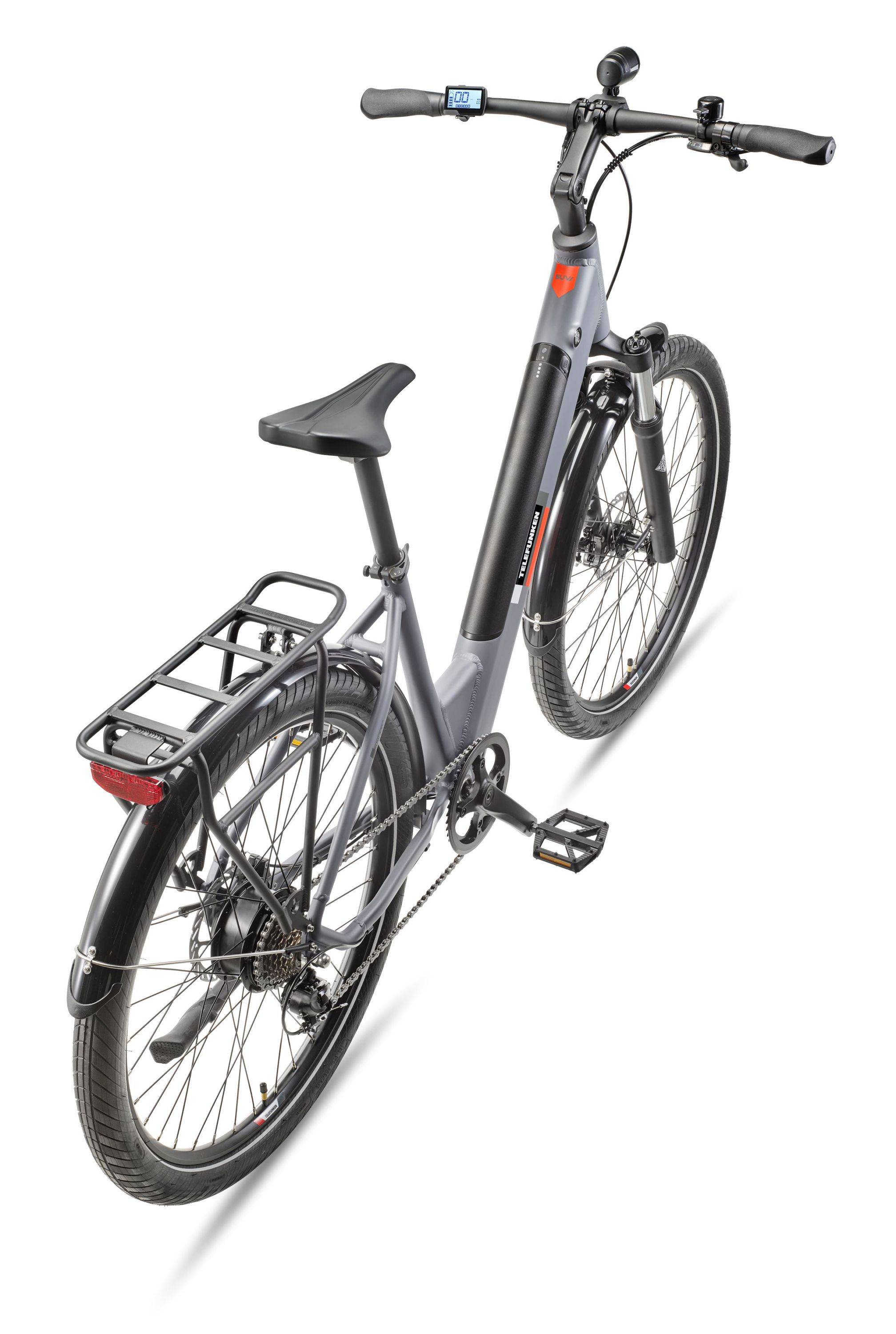 Telefunken City SUV E-Bike | Elektrofahrrad 27,5 Zoll | Heckmotor| 7-Gang Kettenschaltung | 468 Wh Akku | Pedelec