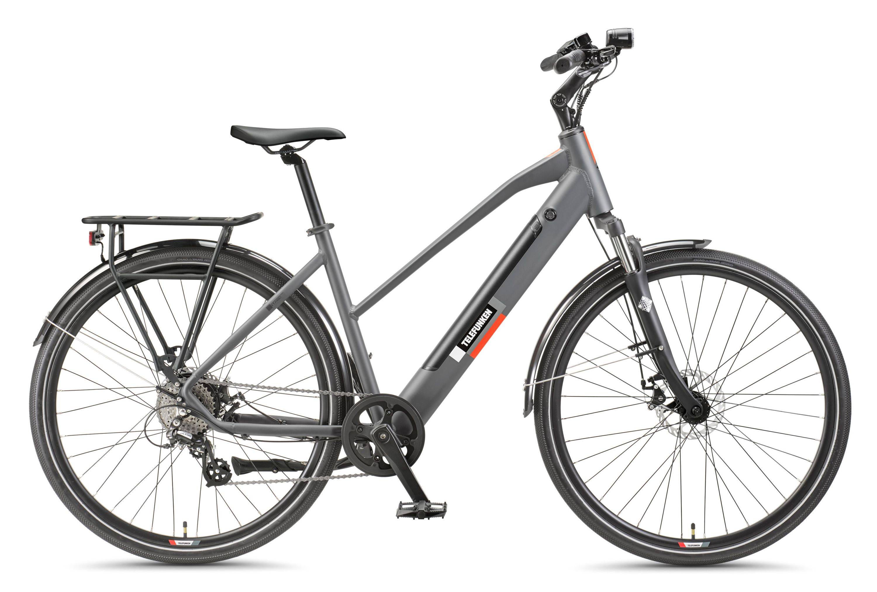 Telefunken Trekking E-Bike | Elektrofahrrad 28 Zoll | 8-Gang Kettenschaltung | Heckmotor 250W | 417,6Wh Akku | Pedelec