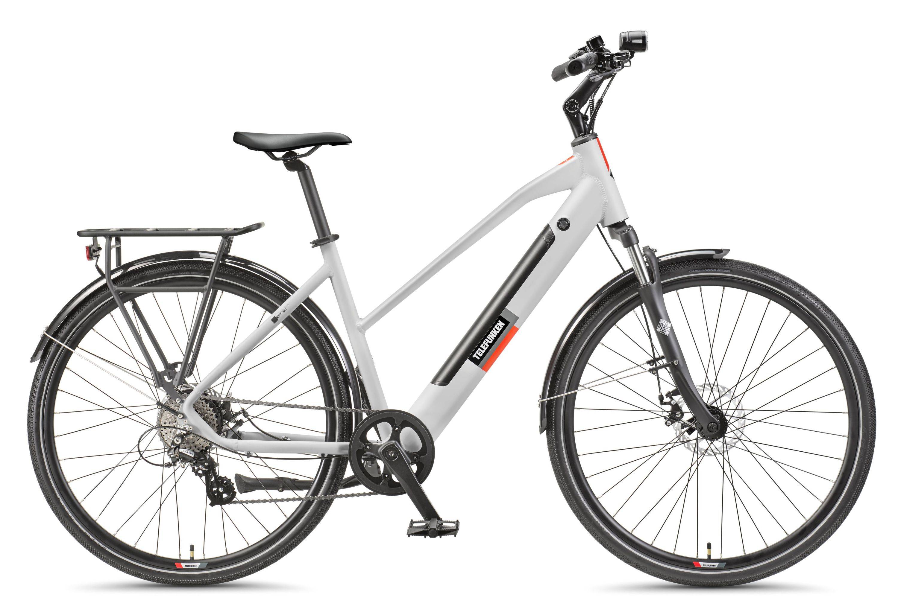 Telefunken Trekking E-Bike | Elektrofahrrad 28 Zoll | 8-Gang Kettenschaltung | Heckmotor 250W | 417,6Wh Akku | Pedelec
