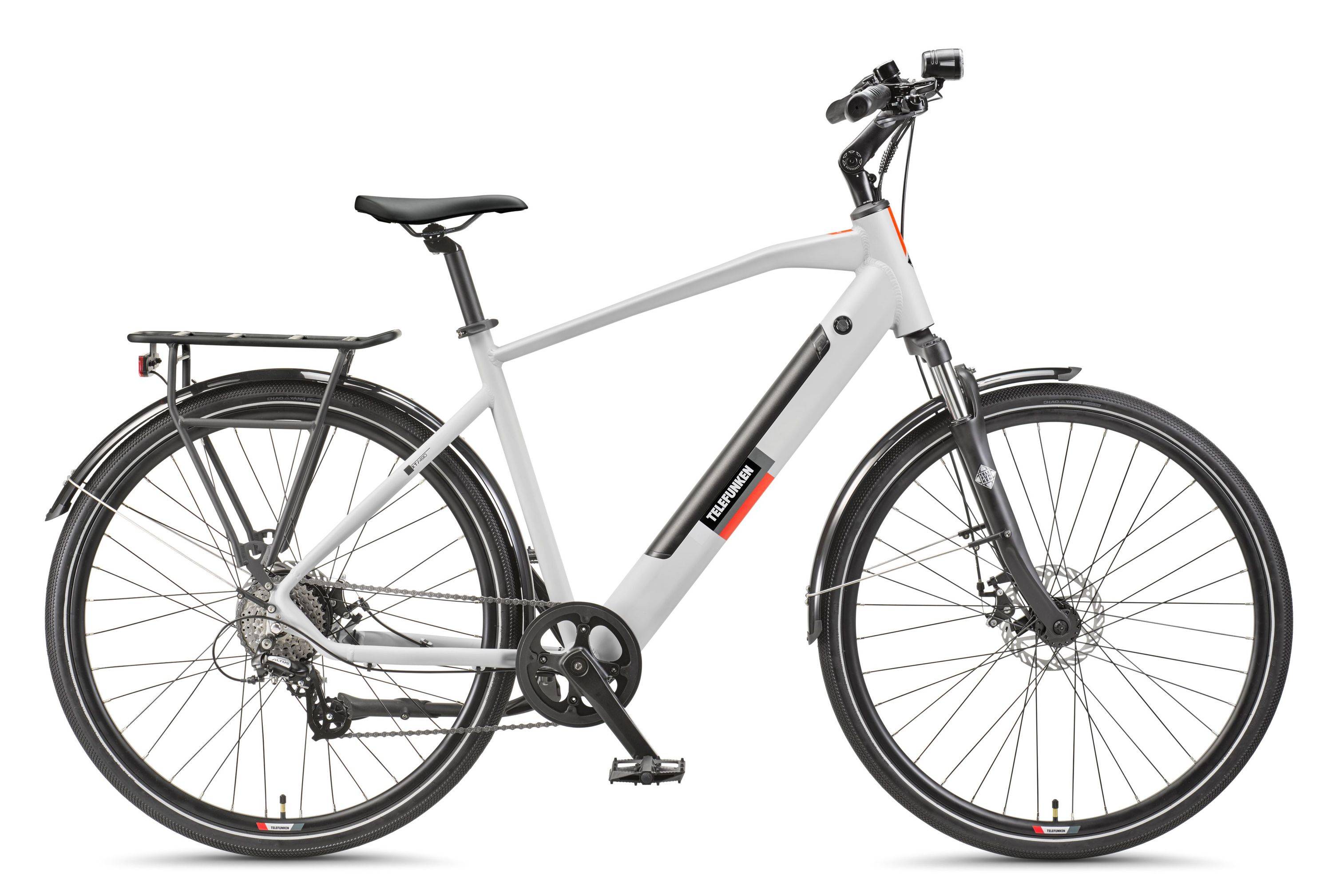Telefunken Trekking E-Bike | Elektrofahrrad 28 Zoll | 8-Gang Kettenschaltung | Heckmotor 250W | 417,6Wh Akku | Pedelec