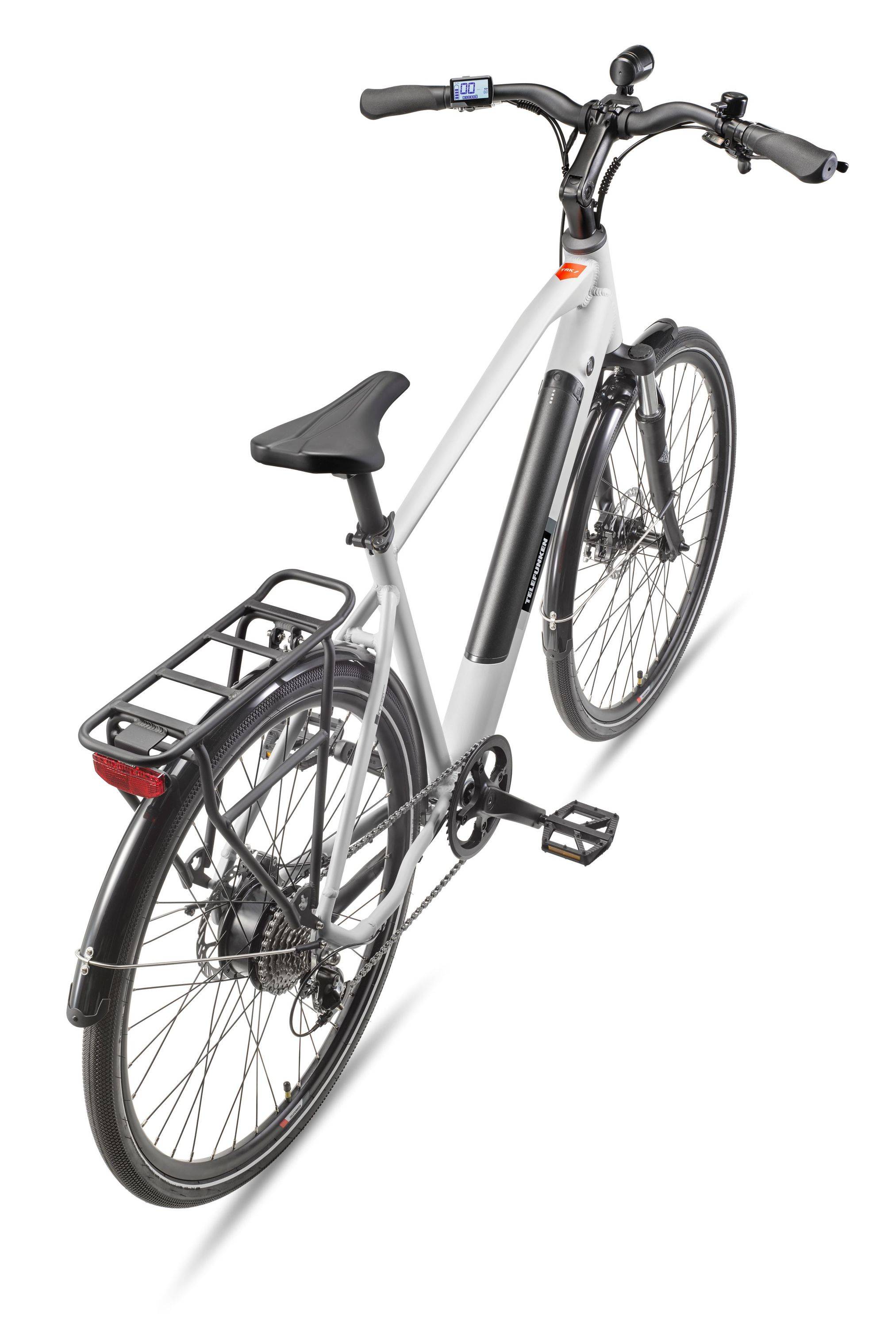 Telefunken Trekking E-Bike | Elektrofahrrad 28 Zoll | 8-Gang Kettenschaltung | Heckmotor 250W | 417,6Wh Akku | Pedelec