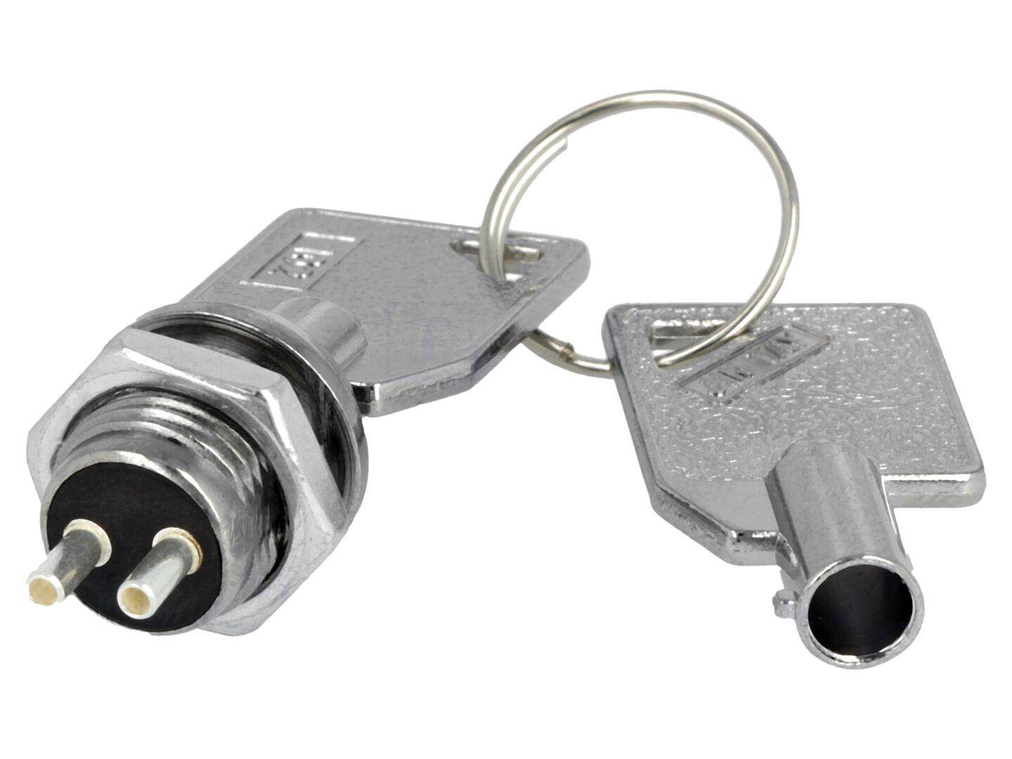 Schlüsselschalter, OFF-ON, Ø12mm