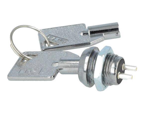 Schlüsselschalter, OFF-ON, Ø12mm