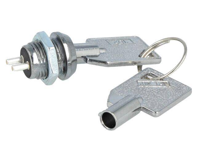 Schlüsselschalter, OFF-ON, Ø12mm