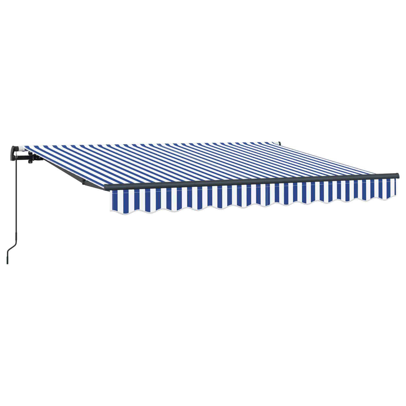 vidaXL Einziehbare Markise Blau 250 x 200 cm Stoff