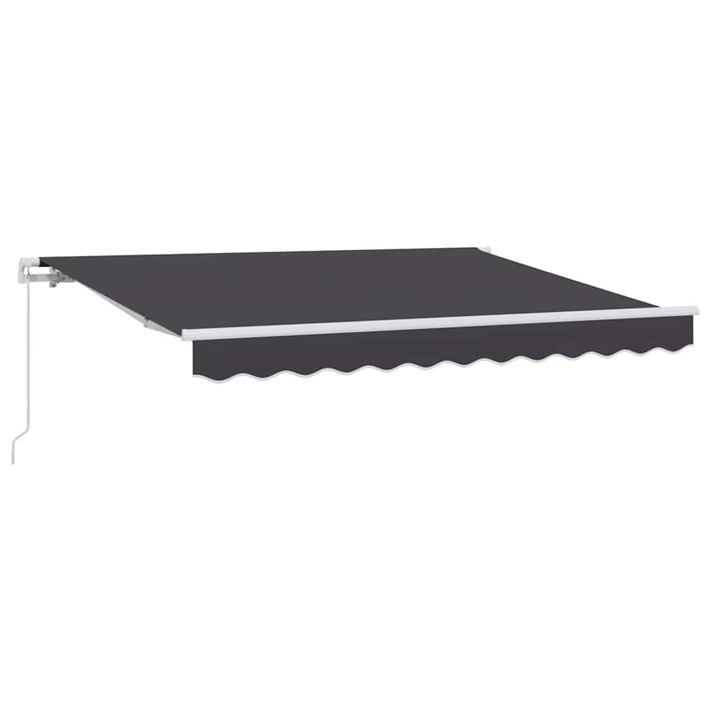 vidaXL Einziehbare Markise Anthrazit 250 x 200 cm Stoff