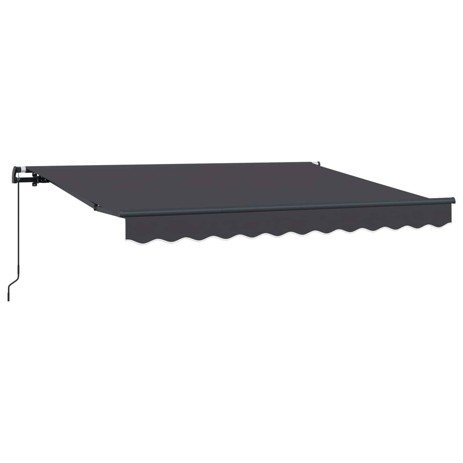 vidaXL Einziehbare Markise Anthrazit 250 x 200 cm Stoff