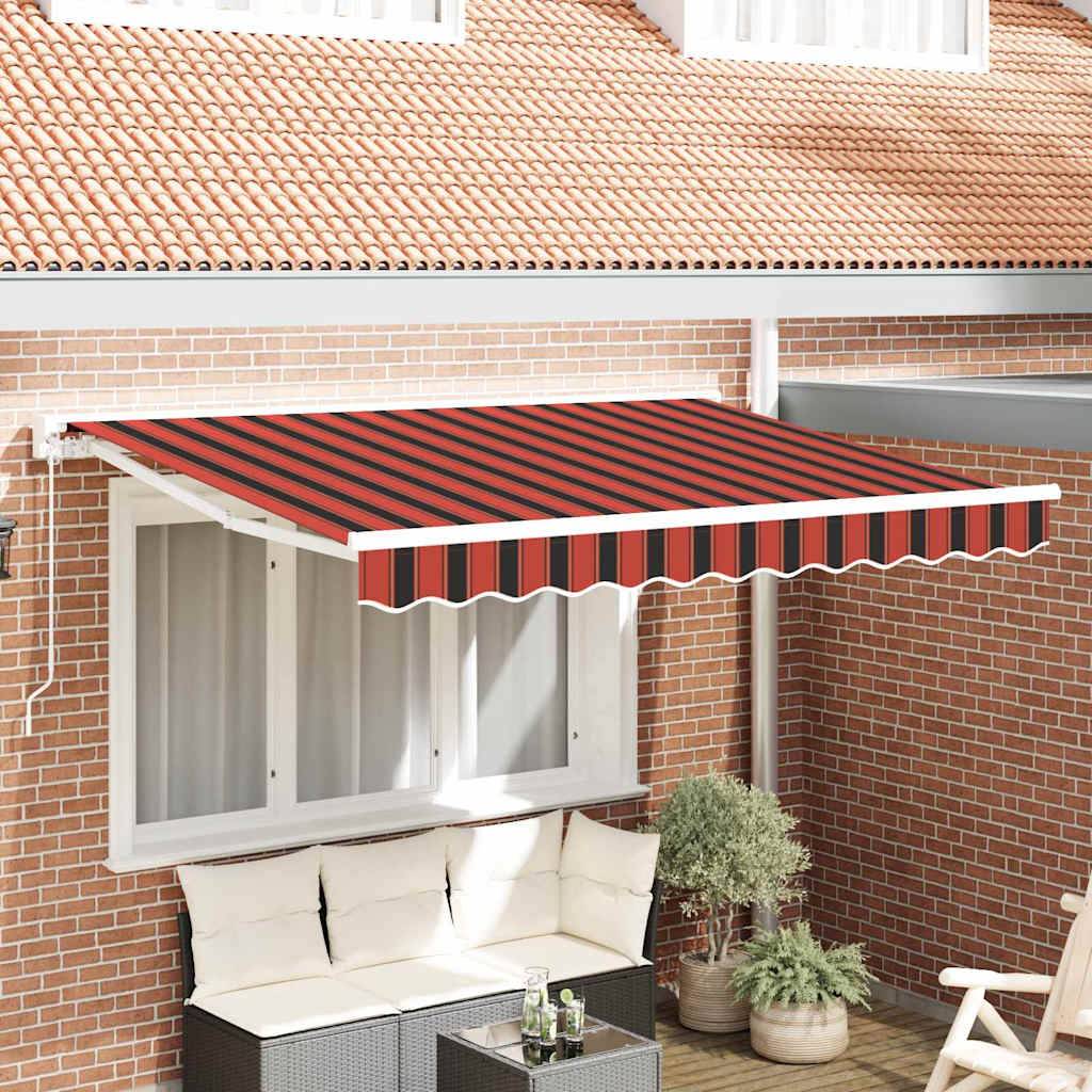 vidaXL Markisenrahmen Orange und Schwarz 250 x 200 cm