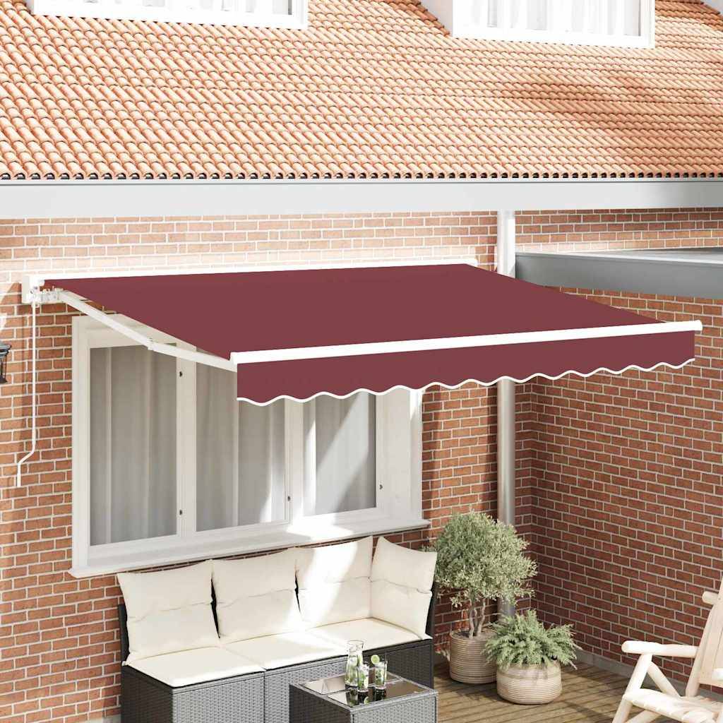 vidaXL Markisenrahmen Bordeauxrot 250 x 200 cm