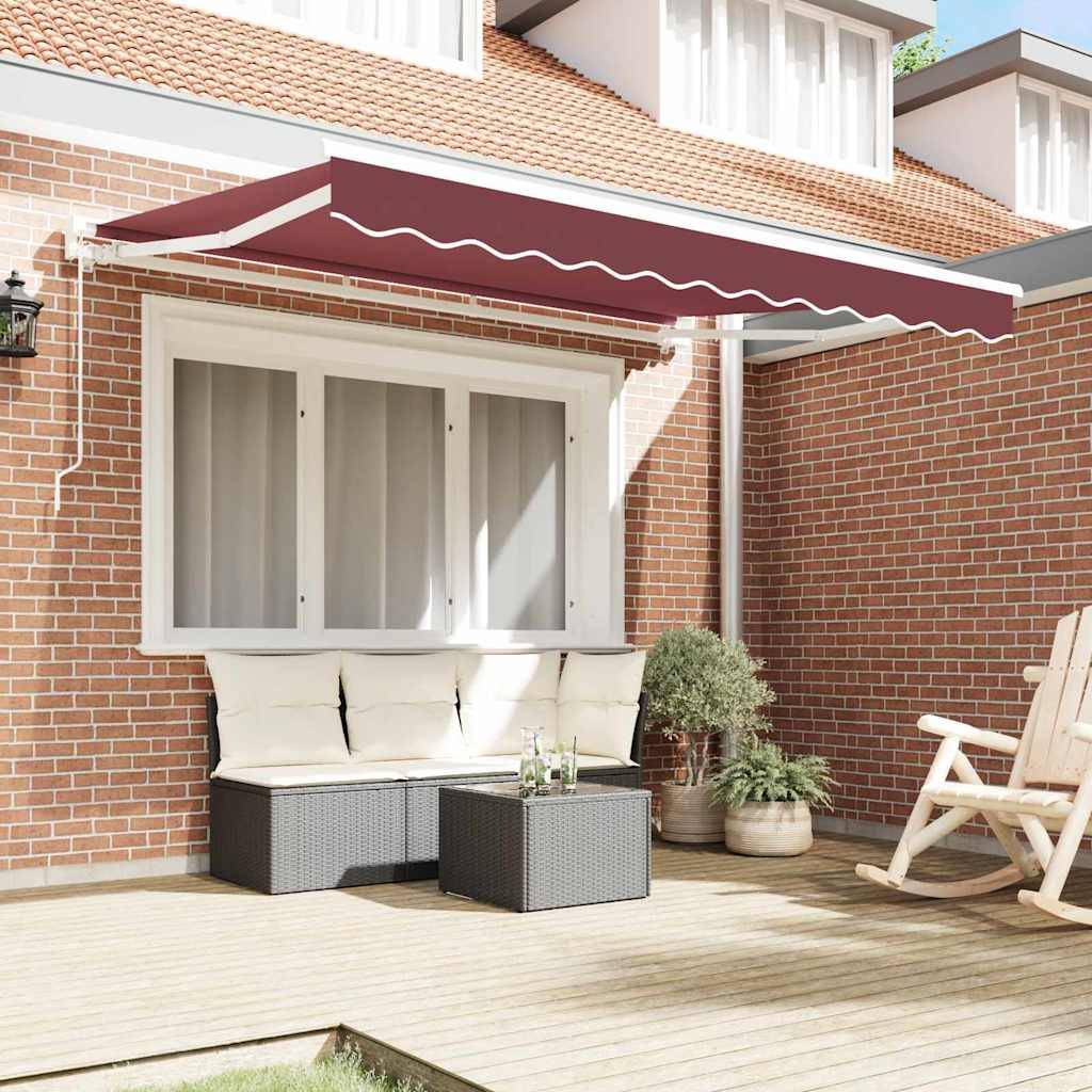 vidaXL Markisenrahmen Bordeauxrot 250 x 200 cm
