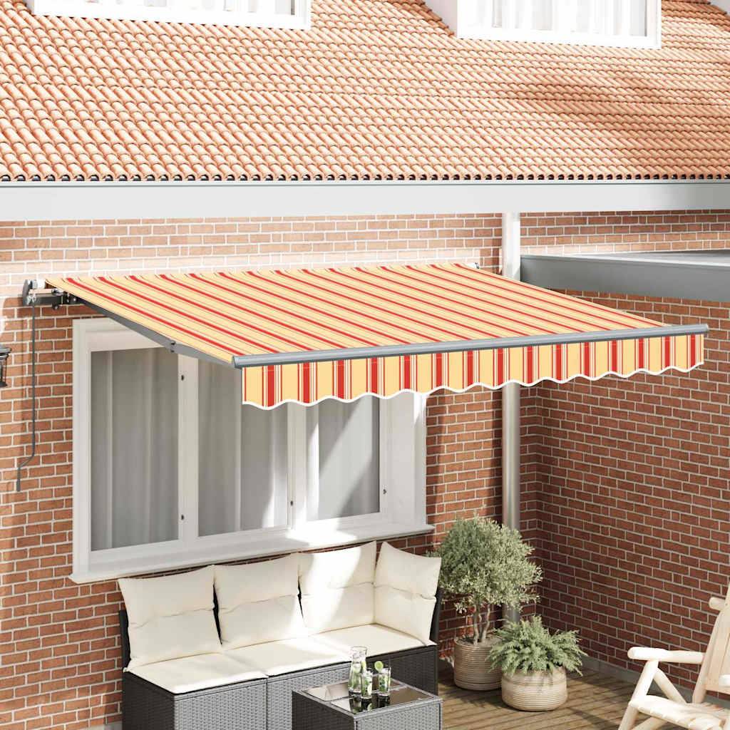 vidaXL Einziehbare Markise Mehrfarbig 250 x 200 cm