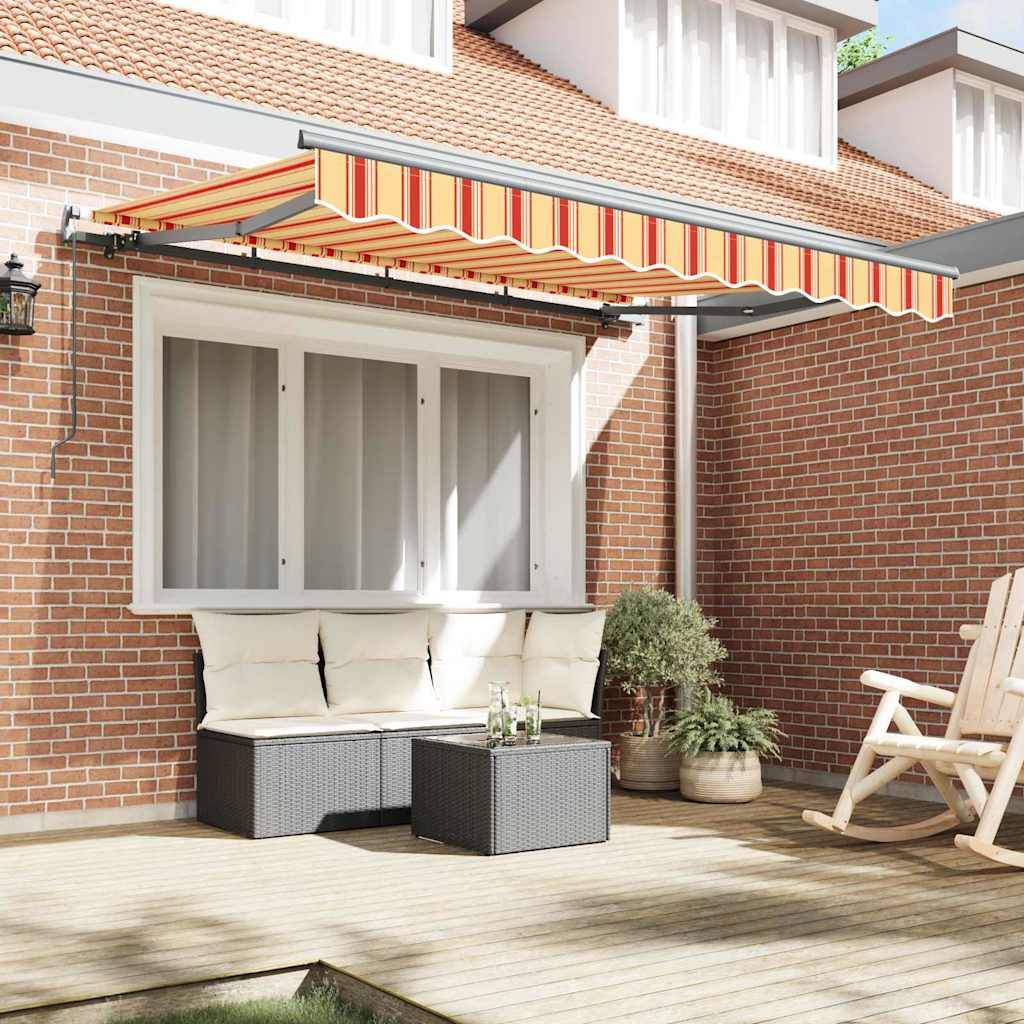vidaXL Einziehbare Markise Mehrfarbig 250 x 200 cm