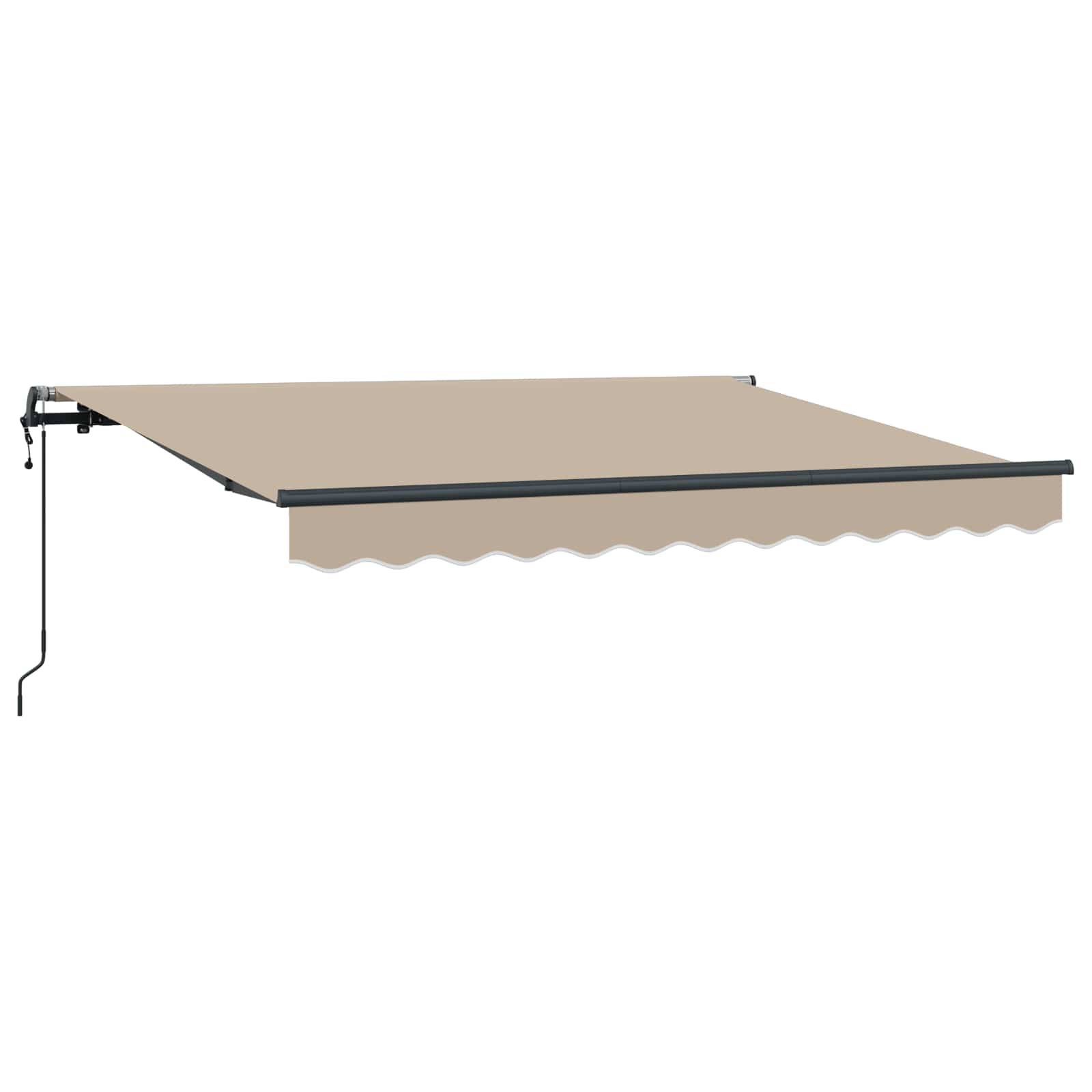 vidaXL Einziehbare Markise Beige 350 x 200 cm Stoff