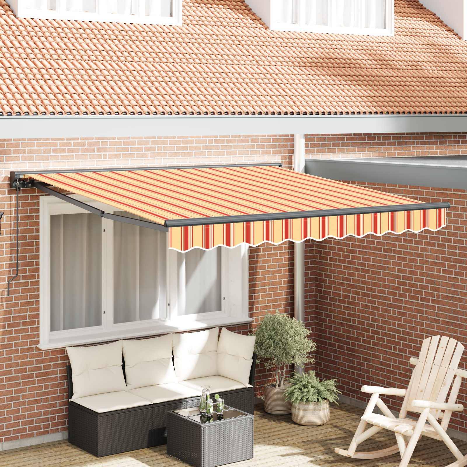 vidaXL Markisenrahmen Mehrfarbig 350 x 250 cm
