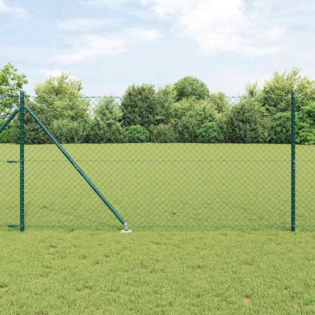 vidaXL Zaunpfosten Grün 10 x 1,2 m (40 x 40 mm Maschenweite)