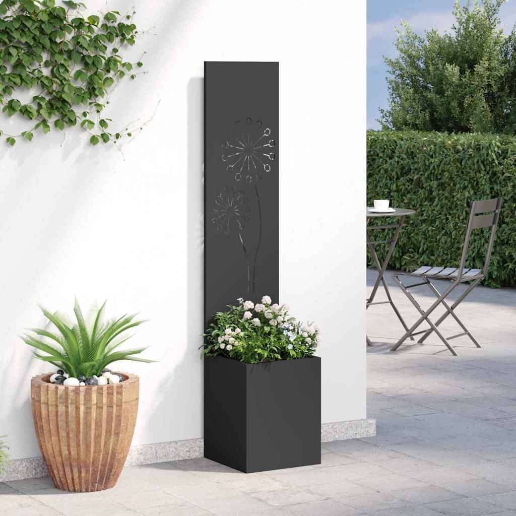 vidaXL Garten Sichtschutz-Leinwand Schwarz 32 x 32 x 150 cm