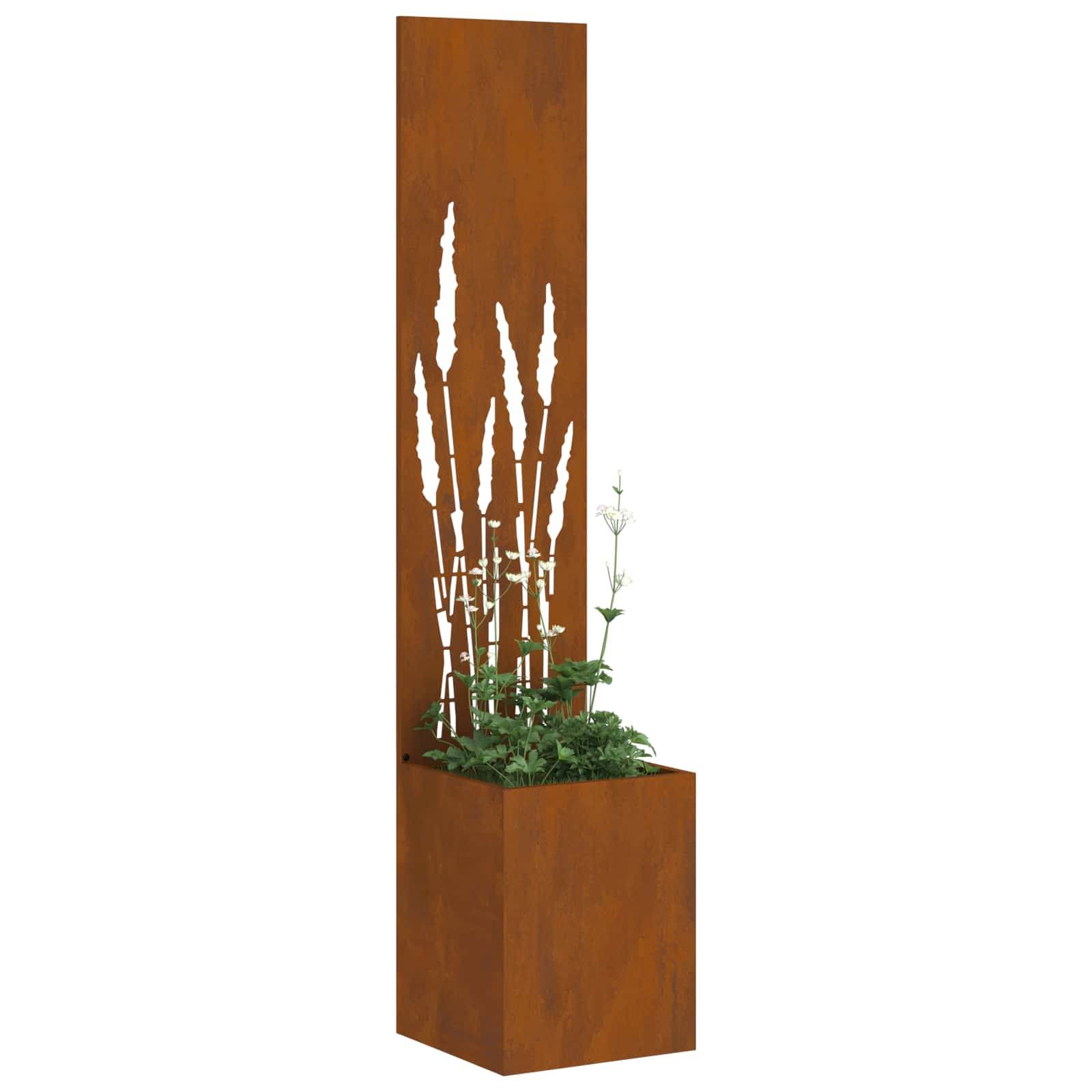 vidaXL Garten Sichtschutz-Leinwand Rostig 32 x 150 cm Wetterfeststahl