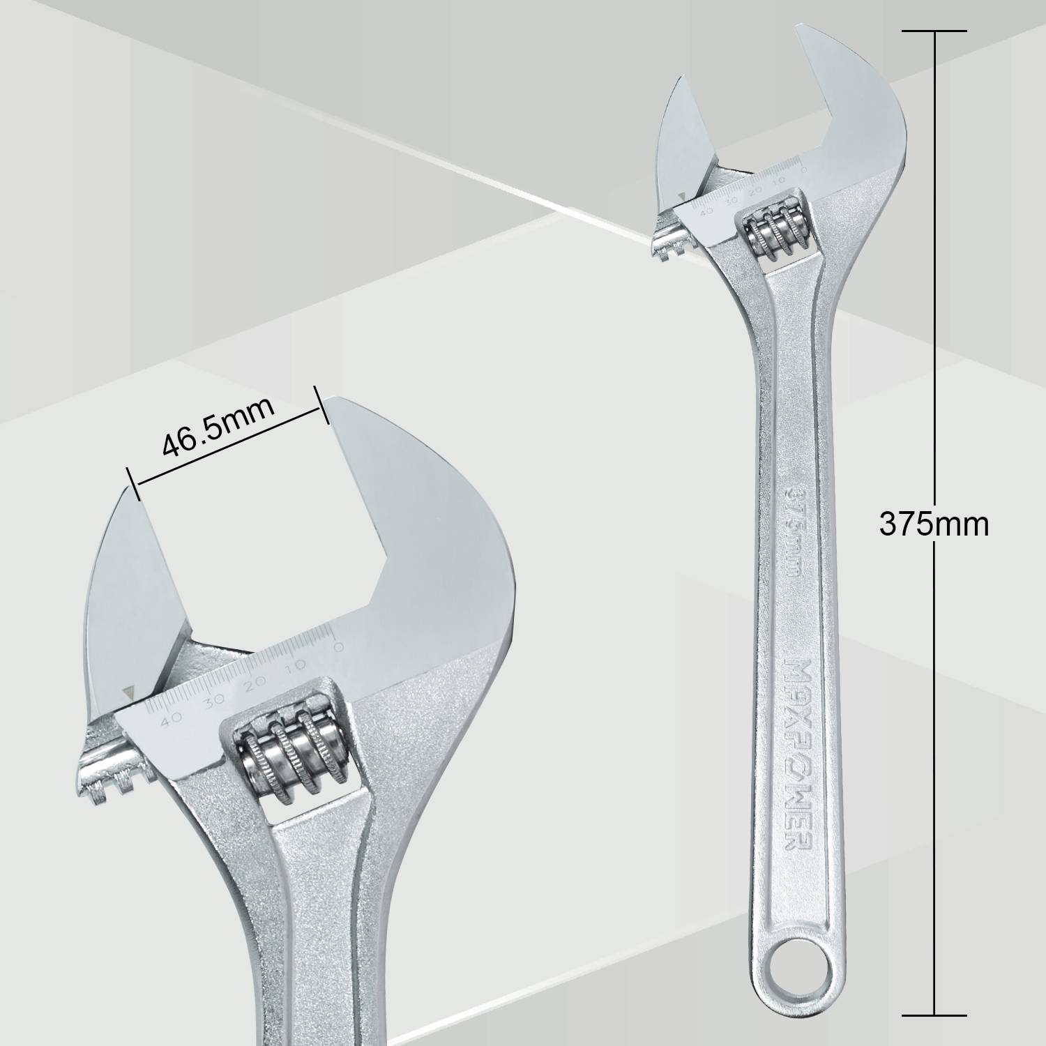 MAXPOWER 375mm verstellbarer Schraubenschlüssel