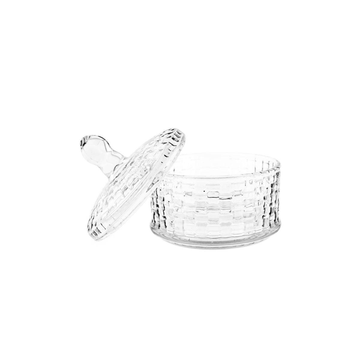 Bonboniere-Set 3-teilig mit Deckel aus hochwertigem Glas - stapelbar & stilvoll