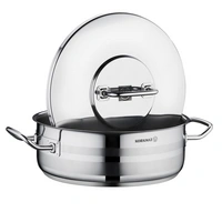 Korkmaz Astra2 Low Casserole 30 x 11 cm - 7,5 L, Edelstahl-Kochtopf mit Deckel Korkmaz Astra2 Low Casserole 30 x 11 cm - 7,5 L, Edelstahl-Kochtopf mit Deckel