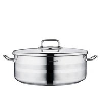 Korkmaz Astra2 Low Casserole 30 x 11 cm - 7,5 L, Edelstahl-Kochtopf mit Deckel Korkmaz Astra2 Low Casserole 30 x 11 cm - 7,5 L, Edelstahl-Kochtopf mit Deckel