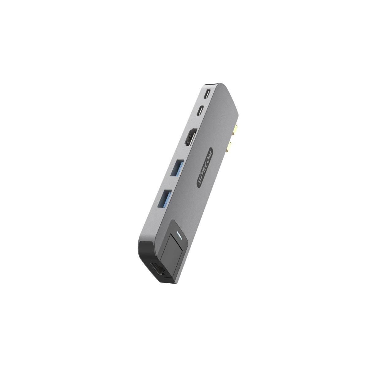 Sitecom 6-in-2 MacBook Multiport Hub für MagSafe MacBook Air