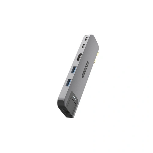 Sitecom 6-in-2 MacBook Multiport Hub für MagSafe MacBook Air Sitecom 6-in-2 MacBook Multiport Hub für MagSafe MacBook Air