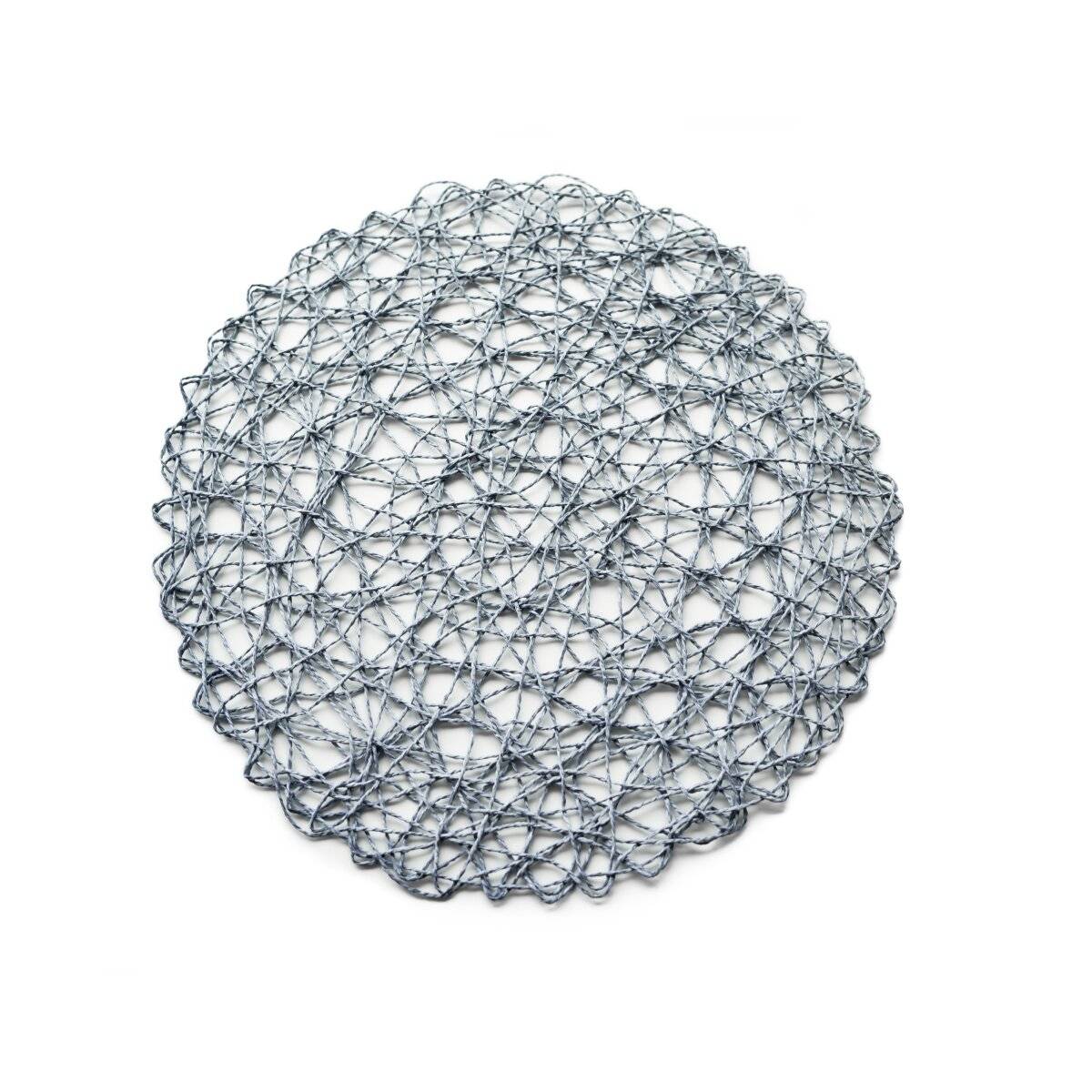 2er Platzset ø37 cm – Telleruntersetzer modern geflochten, ideal für Deko & Schutz Blau