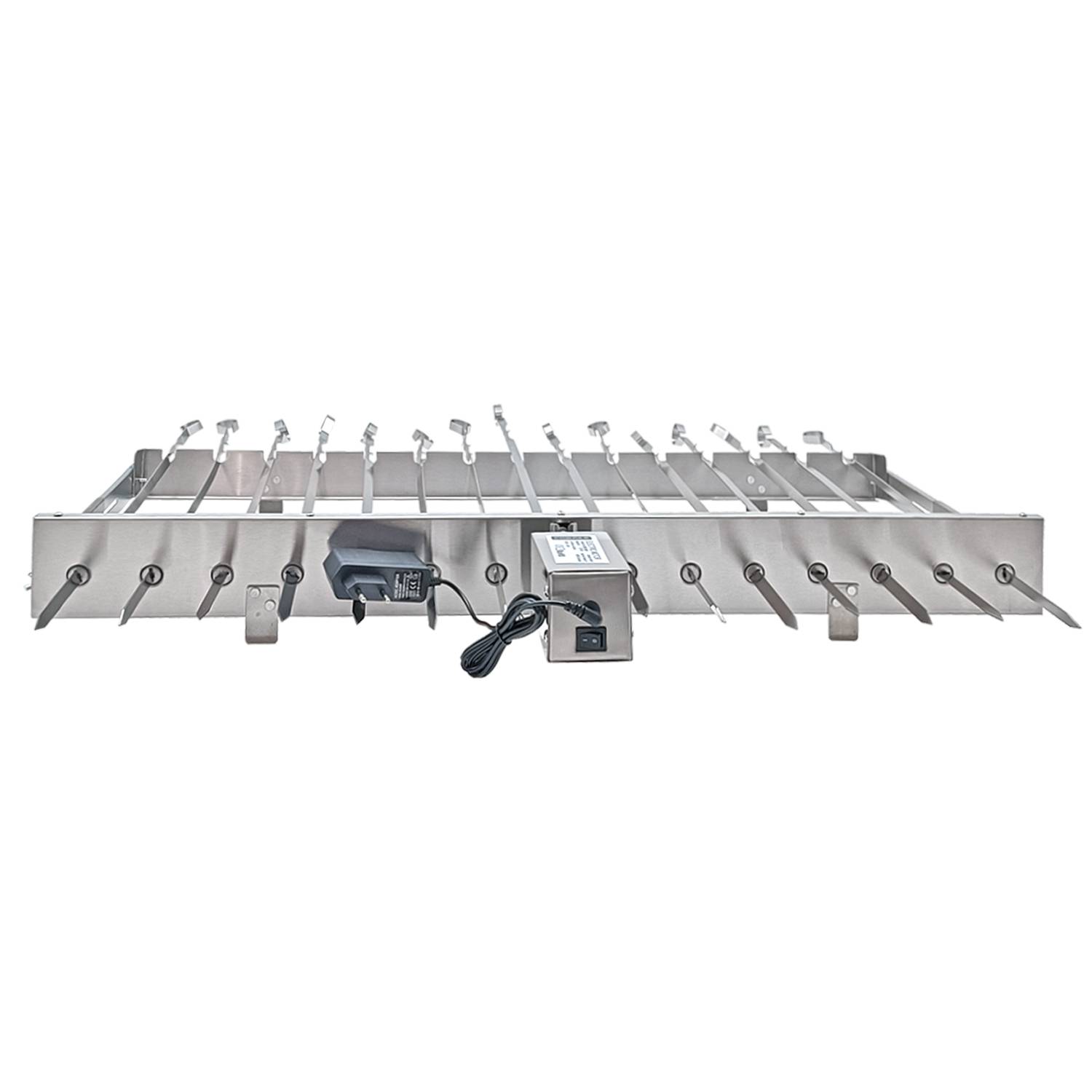 Mangal XXL Drehspießaufsatz 80 cm Edelstahlmotor Spieße
