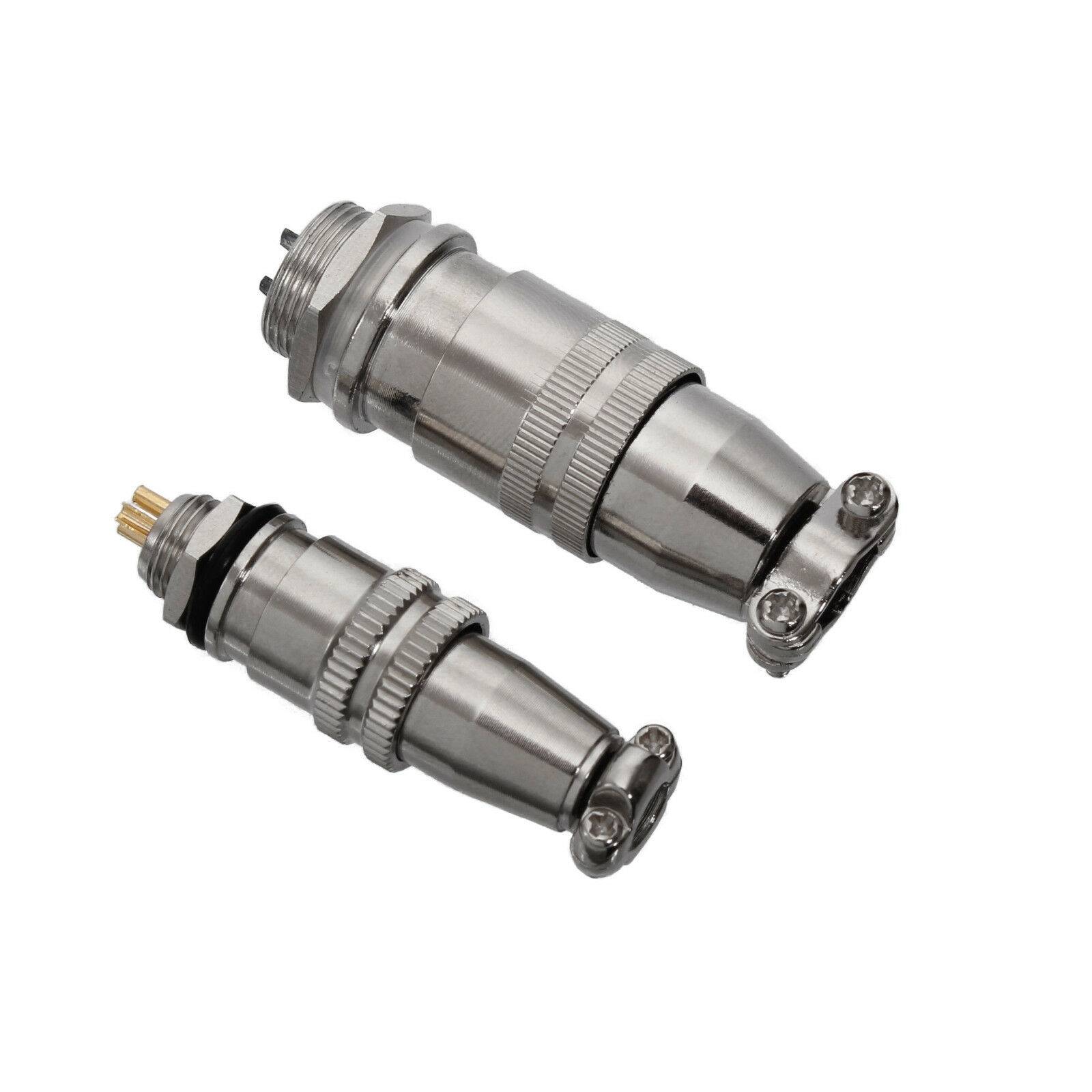 Einbaustecker Steckverbindung mit Federverschluss Borddurchführung Kupplung Ø12mm 3