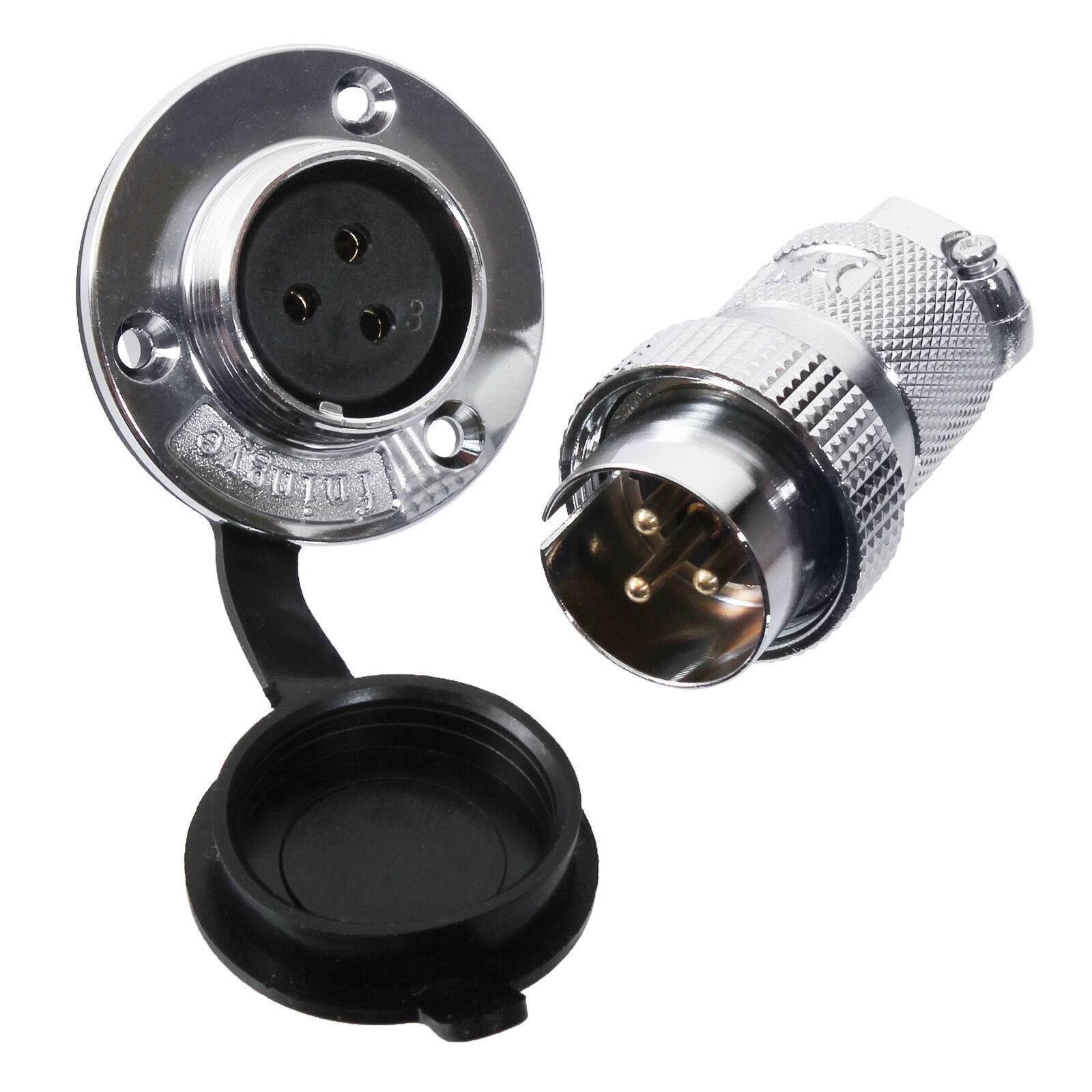 Einbaustecker Steckverbindung Flansch Stecker Kupplung Flanschstecker Hochstrom 6