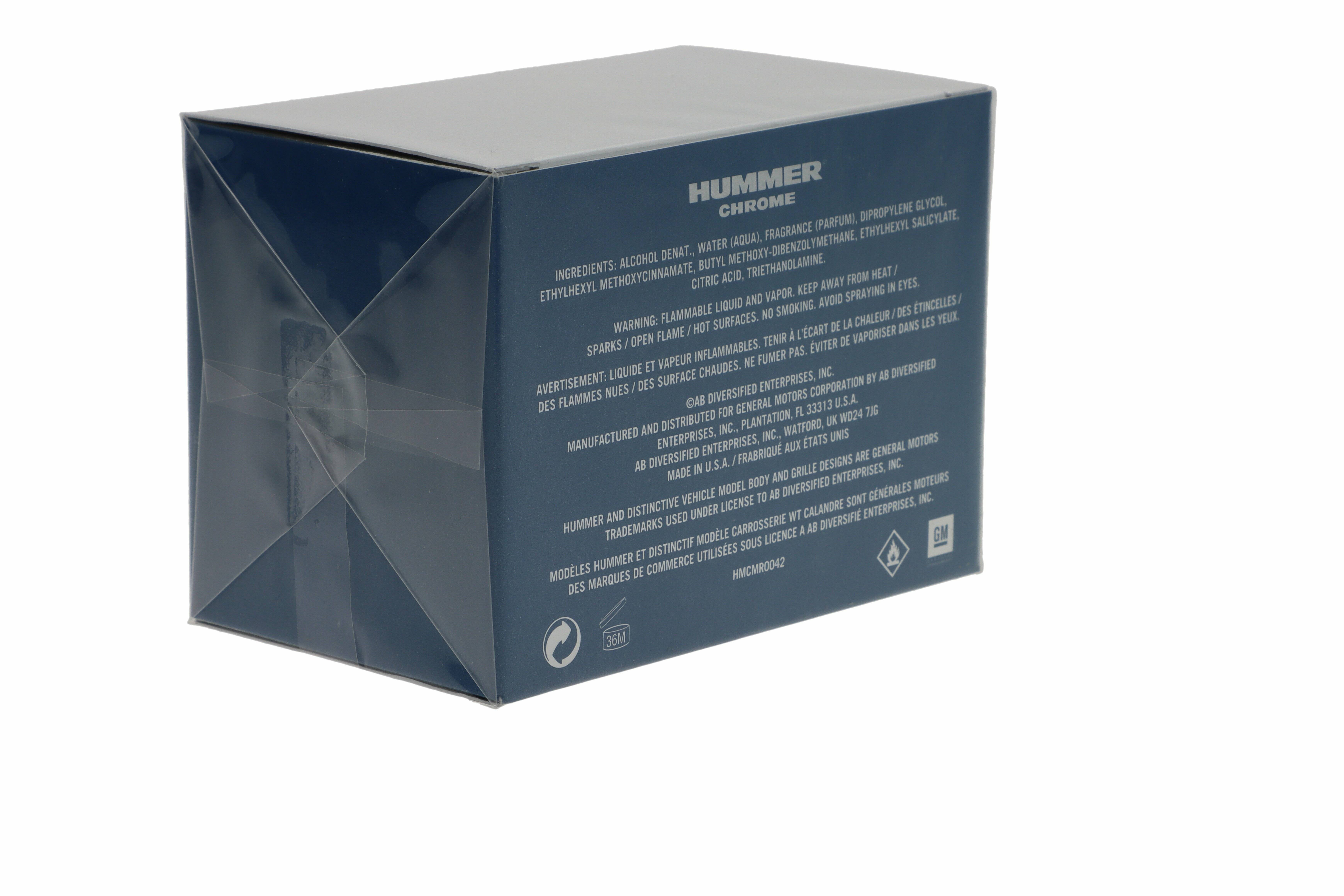 Hummer Chrome Eau De Toilette Spray 125ml für Männer