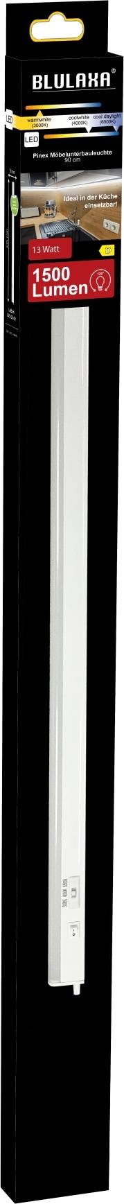 BLULAXA LED-Unterbauleuchte Pinex, CCT, 13 W, EEK: D, 3000/4000/6500 K, 1500 lm, IP20, 84,5 cm