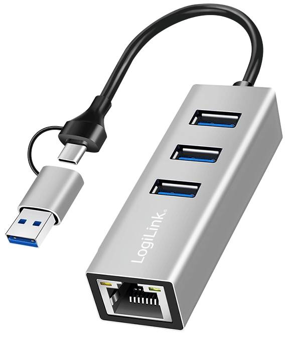LOGILINK USB3.2 Hub UA0440 4-Port silber