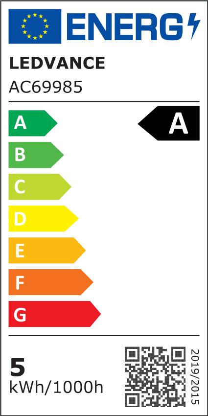OSRAM LED-Lampe, Kolbenform, E27, 5 W, 2700 K, EEK: A, 1055 lm, warmweiß