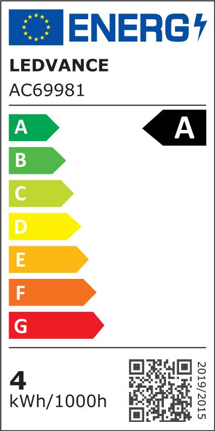 OSRAM LED-Lampe, Kolbenform, E27, 3,8 W, 2700 K, EEK: A, 806 lm, warmweiß