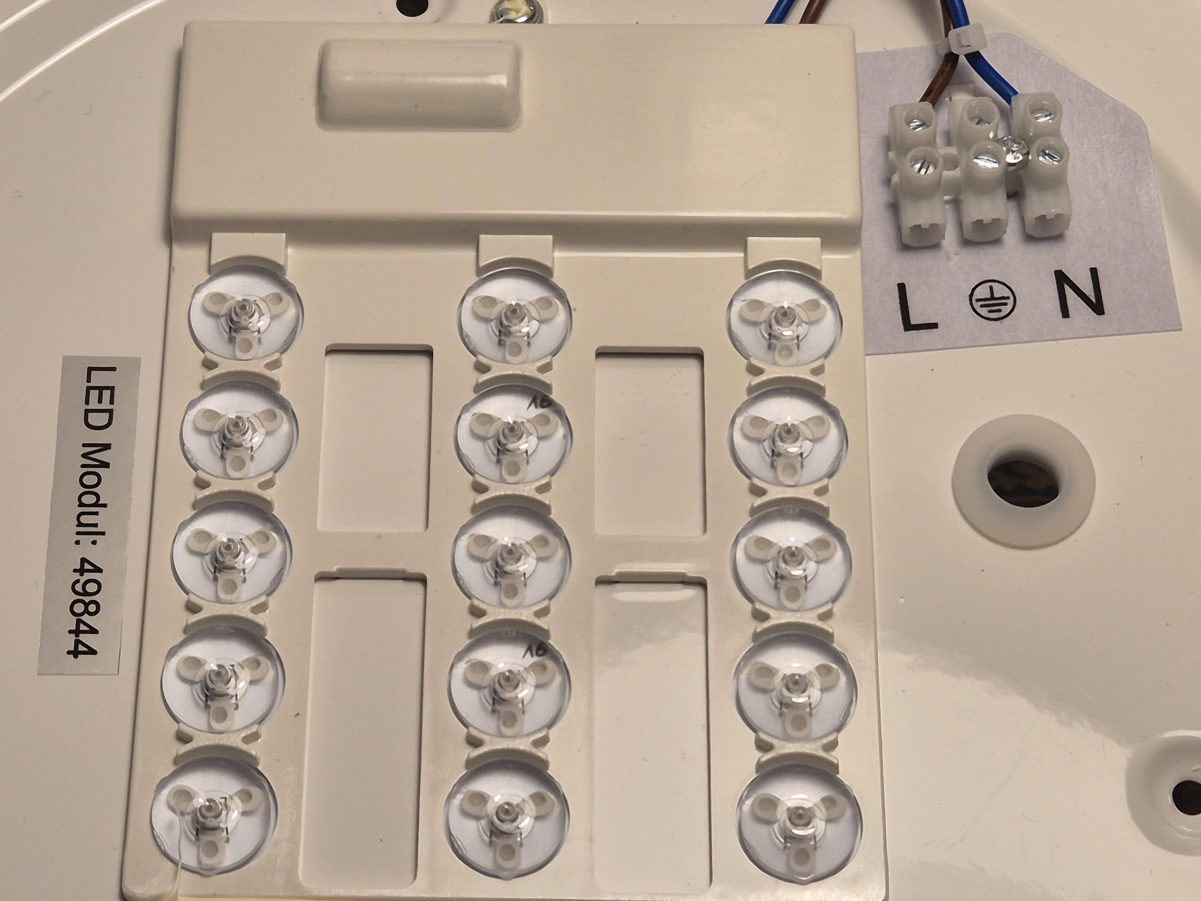 BLULAXA LED Wand-Deckenleuchte Promina-S, Sternenhimmel, 12 W,4000 K, 1200 lm, IP20, neutralweiß