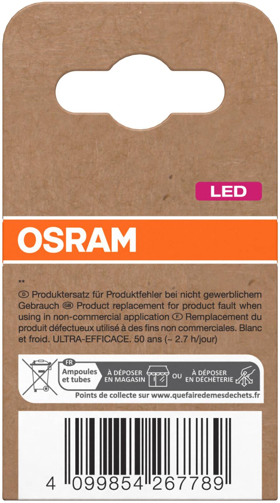 OSRAM LED-Reflektorlampe, GU10, 2,5 W, 4000 K, EEK: A, 450 lm, neutralweiß