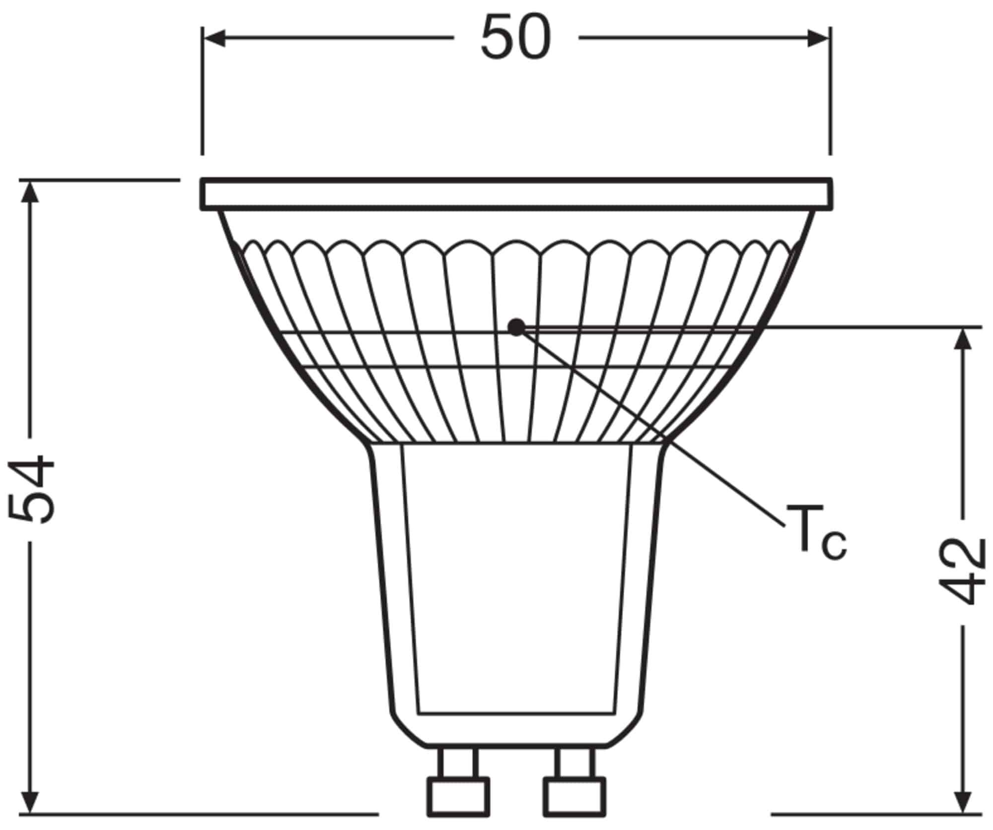 OSRAM LED-Reflektorlampe, GU10, 2,5 W, 2700 K, EEK: A, 450 lm, warmweiß