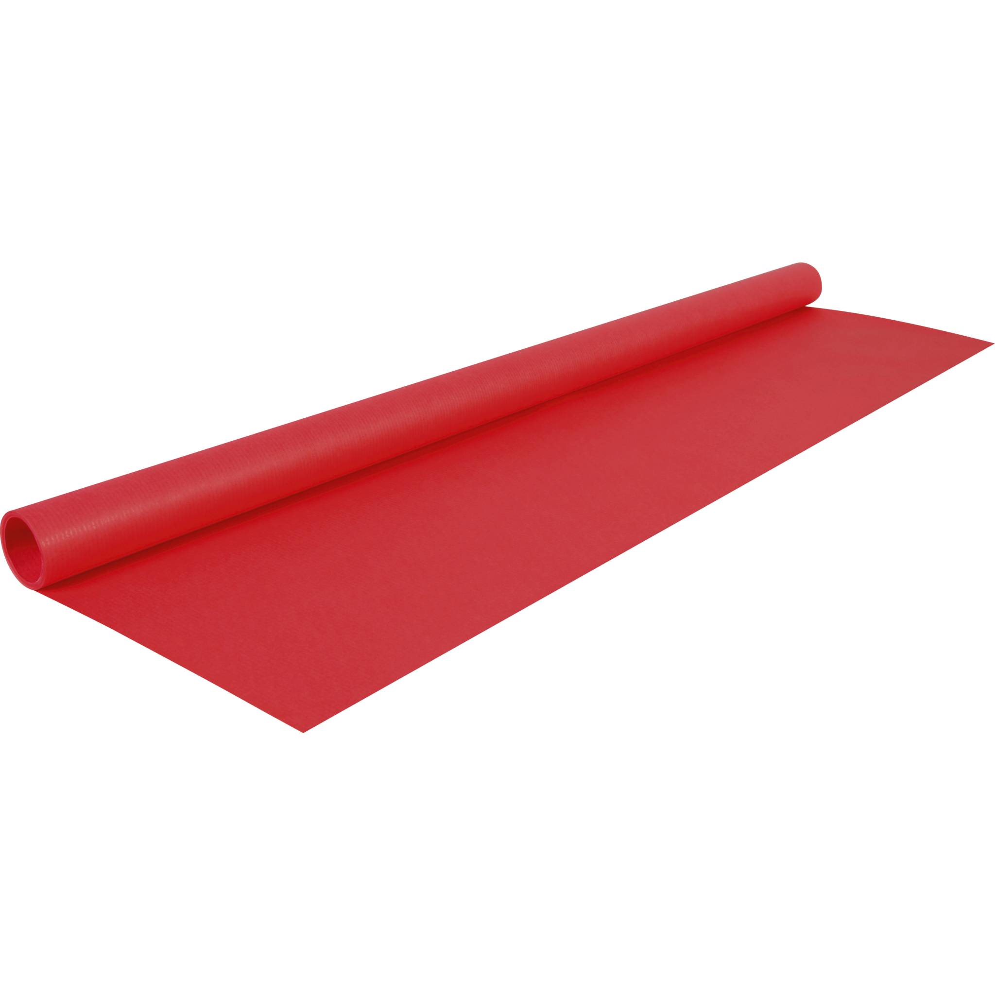 Clairefontaine 10x Farbiges, gerilltes Kraftpapier 65g, Rolle 3x0,70m Rot 95706C