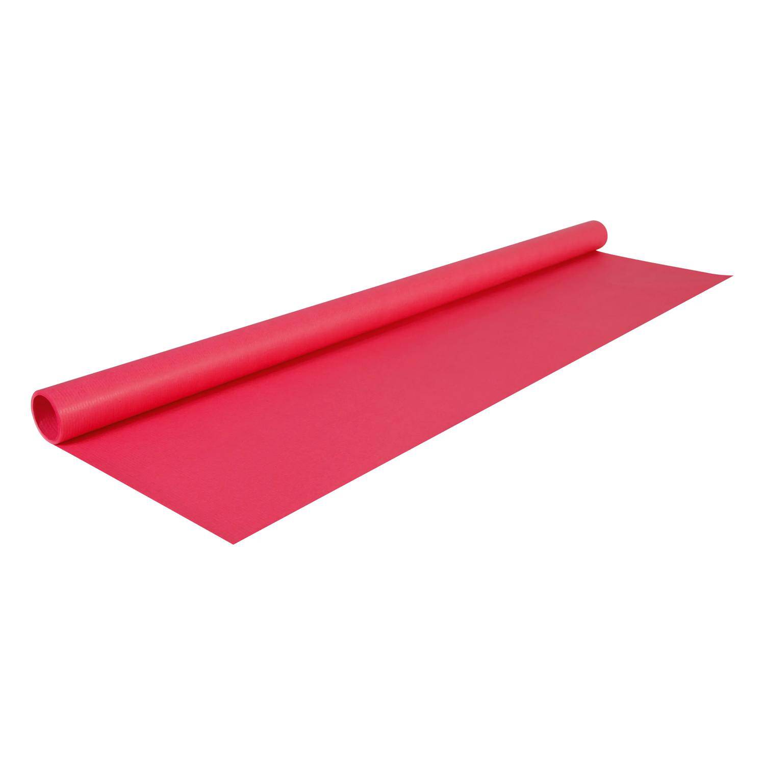 Clairefontaine 10x Farbiges gerilltes Kraftpapier Rolle 3x0,70m Opernrot 95708C
