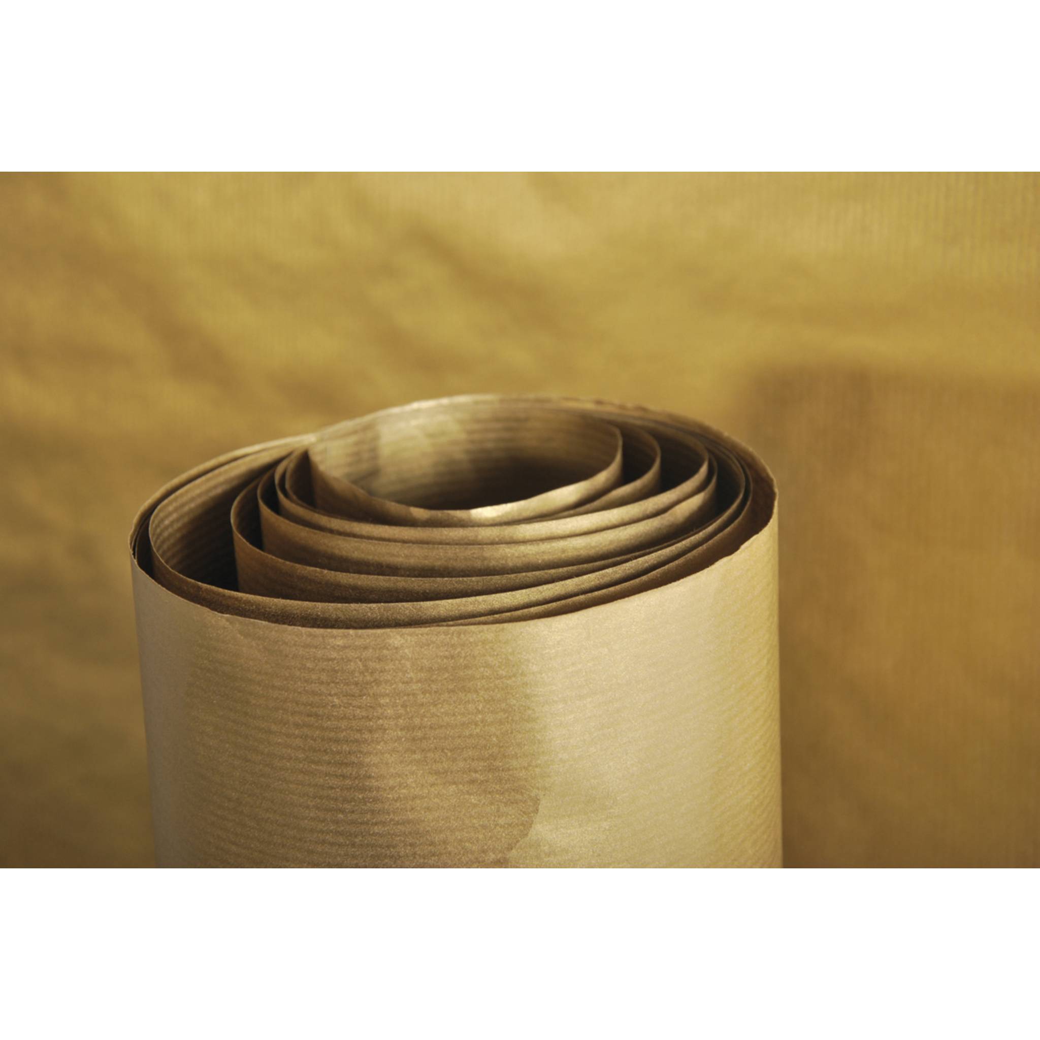 Clairefontaine 10x Farbiges, gerilltes Kraftpapier, Rolle 10x0,70m Gold 95775C