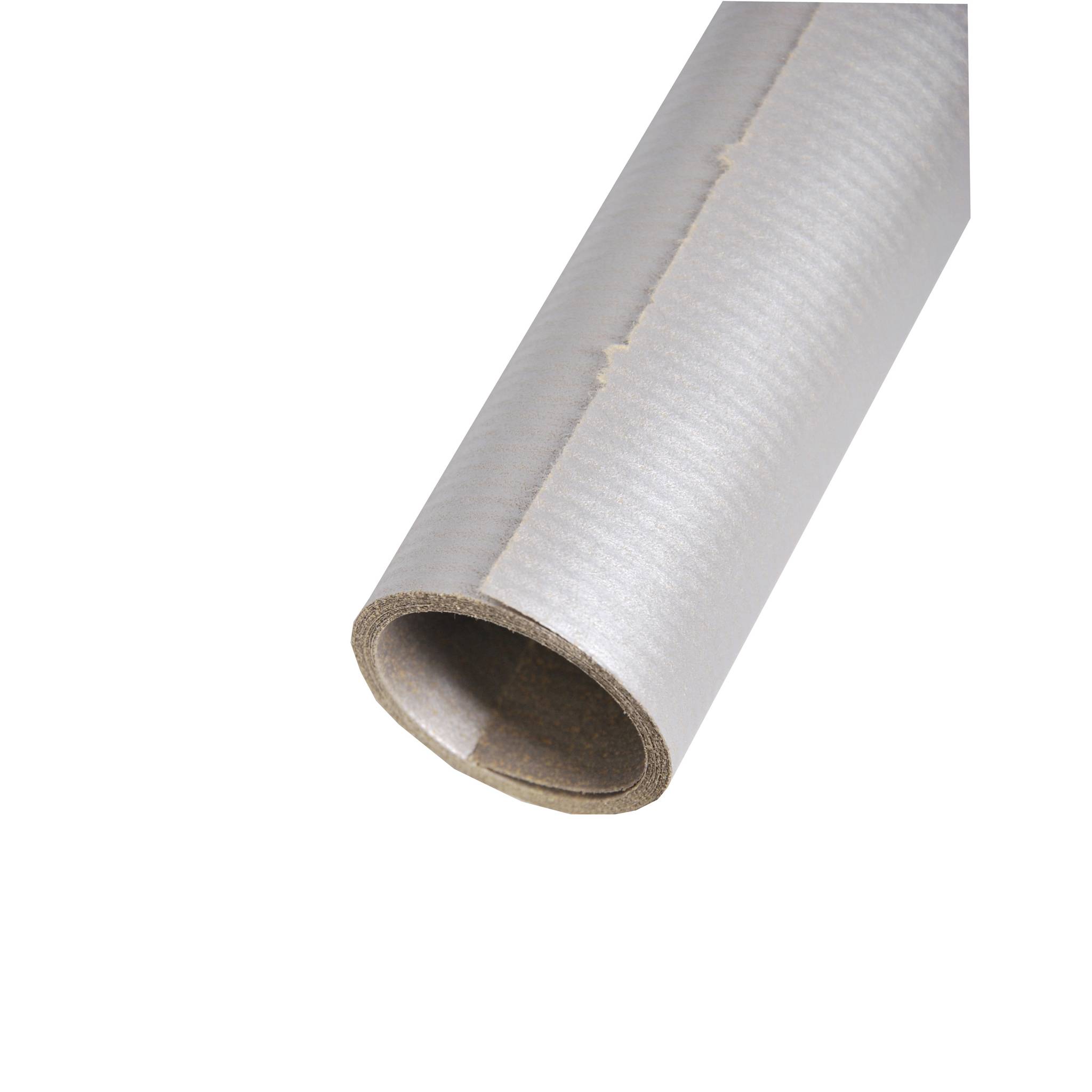 Clairefontaine 10x Farbiges gerilltes Kraftpapier Rolle 10x0,70m Silber 95776C