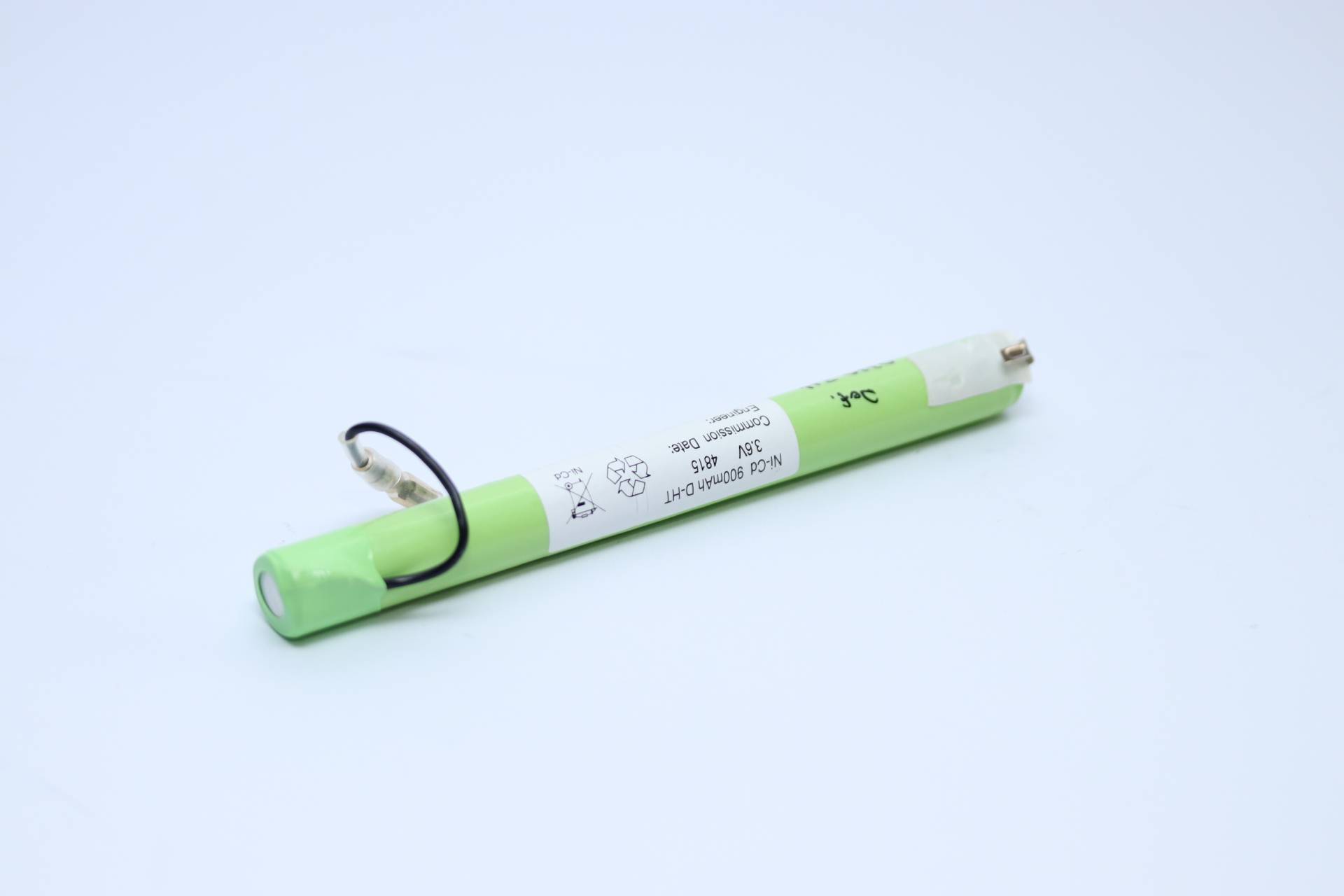 Akkupack für Ni-CD 900mAh D-HT Notbeleuchtung - 3,6 Volt Ni-MH - Hochtemperatur