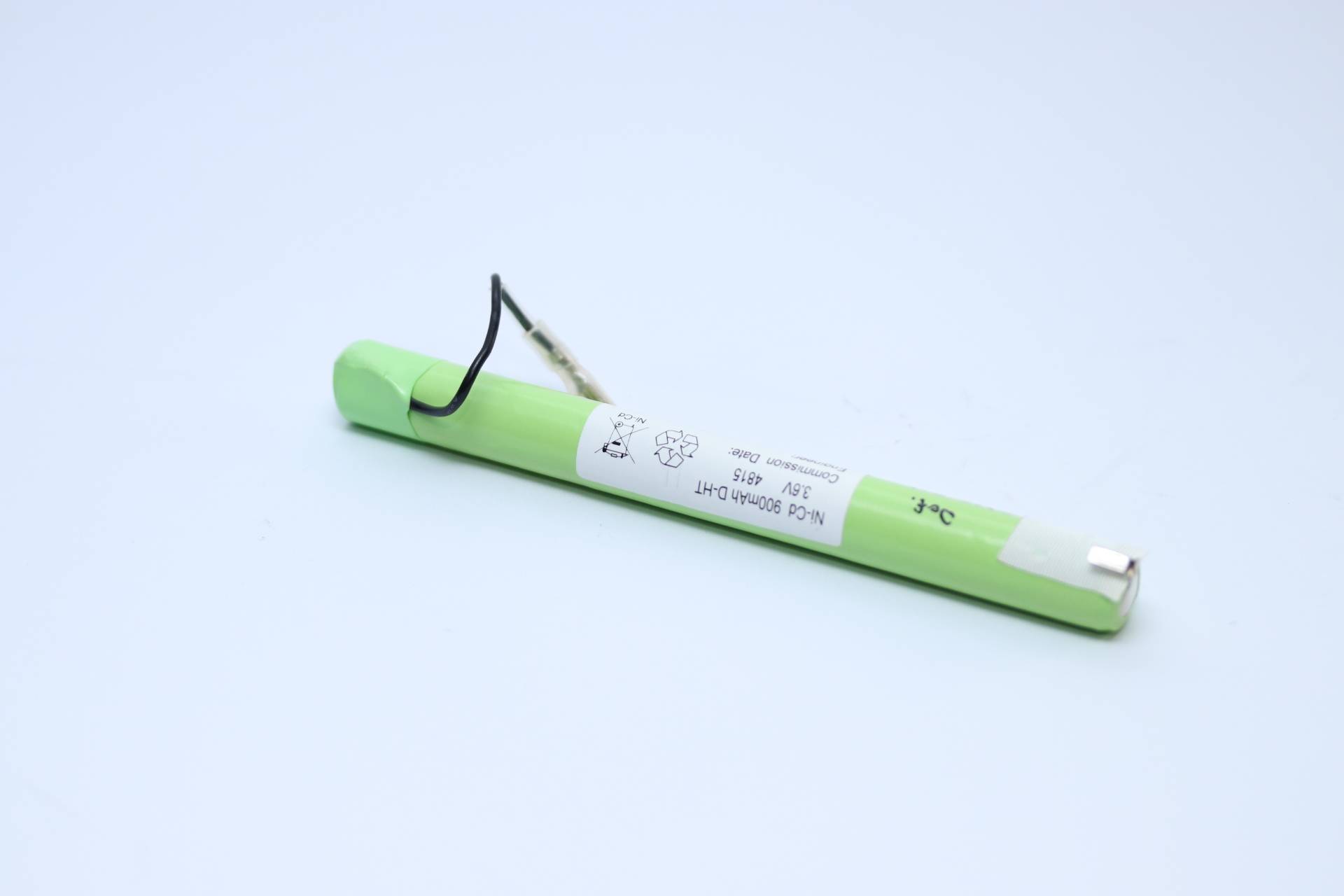 Akkupack für Ni-CD 900mAh D-HT Notbeleuchtung - 3,6 Volt Ni-MH - Hochtemperatur