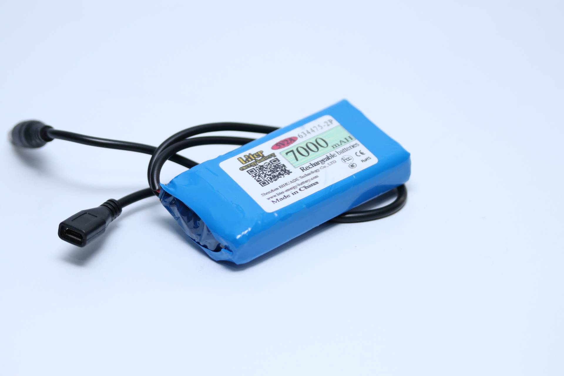 Ersatzakku - Liter Energy Battery 634475-2P - 3,7 Volt 7000mAh - anschlussfertig