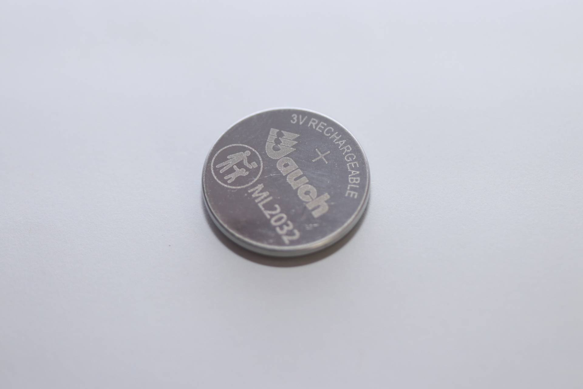 Jauch - ML2032 - 3 Volt 65mAh Li-Mn Lithium-Knopfzelle - wiederaufladbar, kompakt & langlebig ohne Lötfahne [Ableiter]