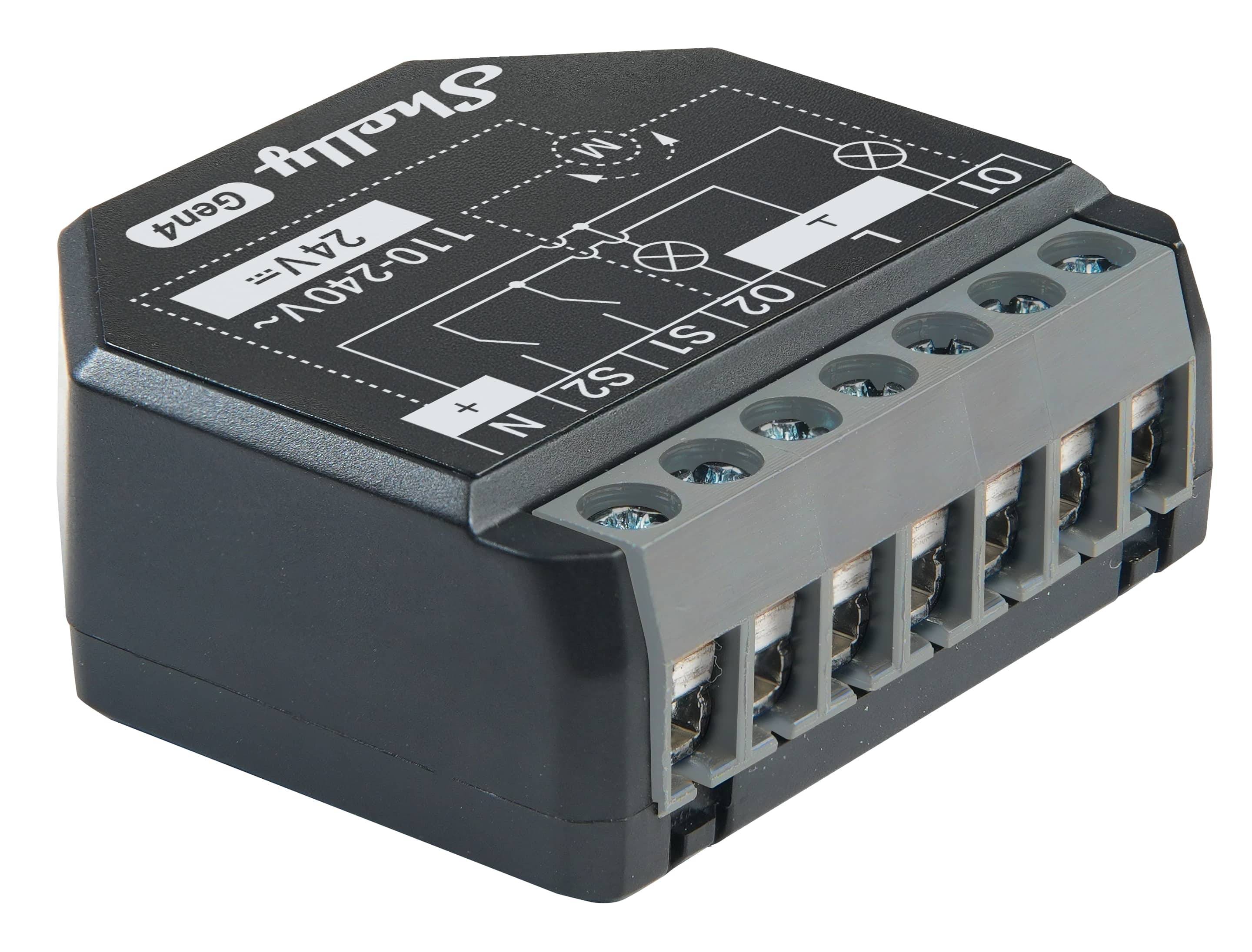 SHELLY WLAN-Schaltaktor 2PM Gen4, 2 Kanal, WLAN, Matter, Bluetooth, 4 Stück