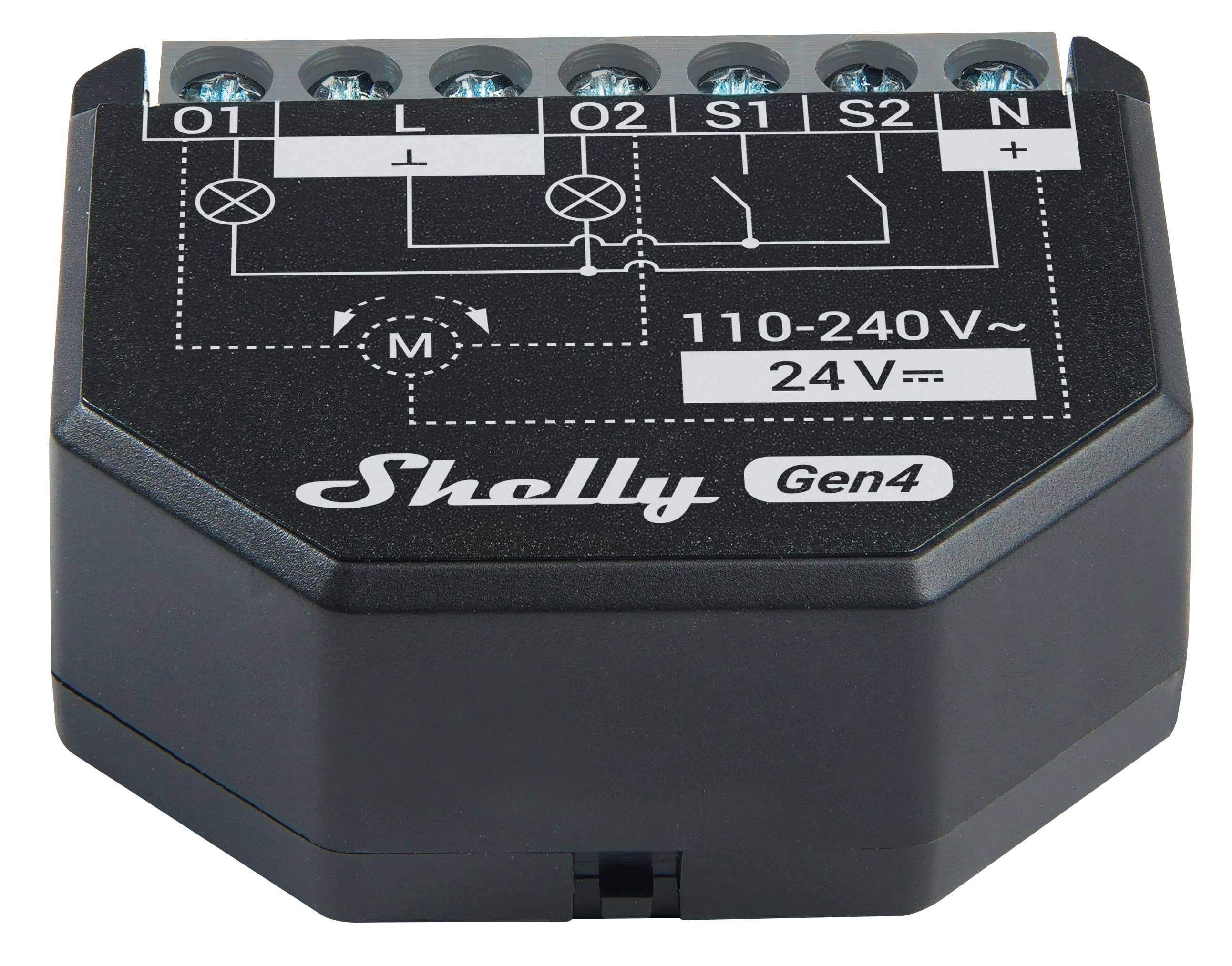 SHELLY WLAN-Schaltaktor 2PM Gen4, 2 Kanal, WLAN, Matter, Bluetooth, 2 Stück